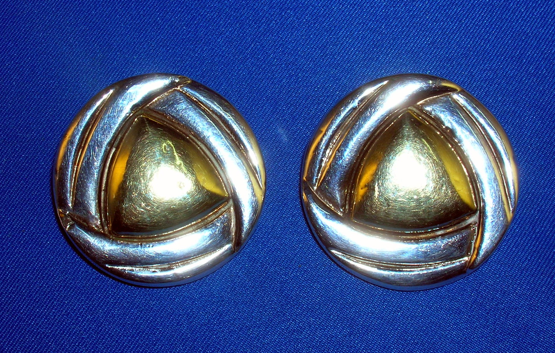 Sterling Silver and Brass Designer SIMON SEBBAG Earring