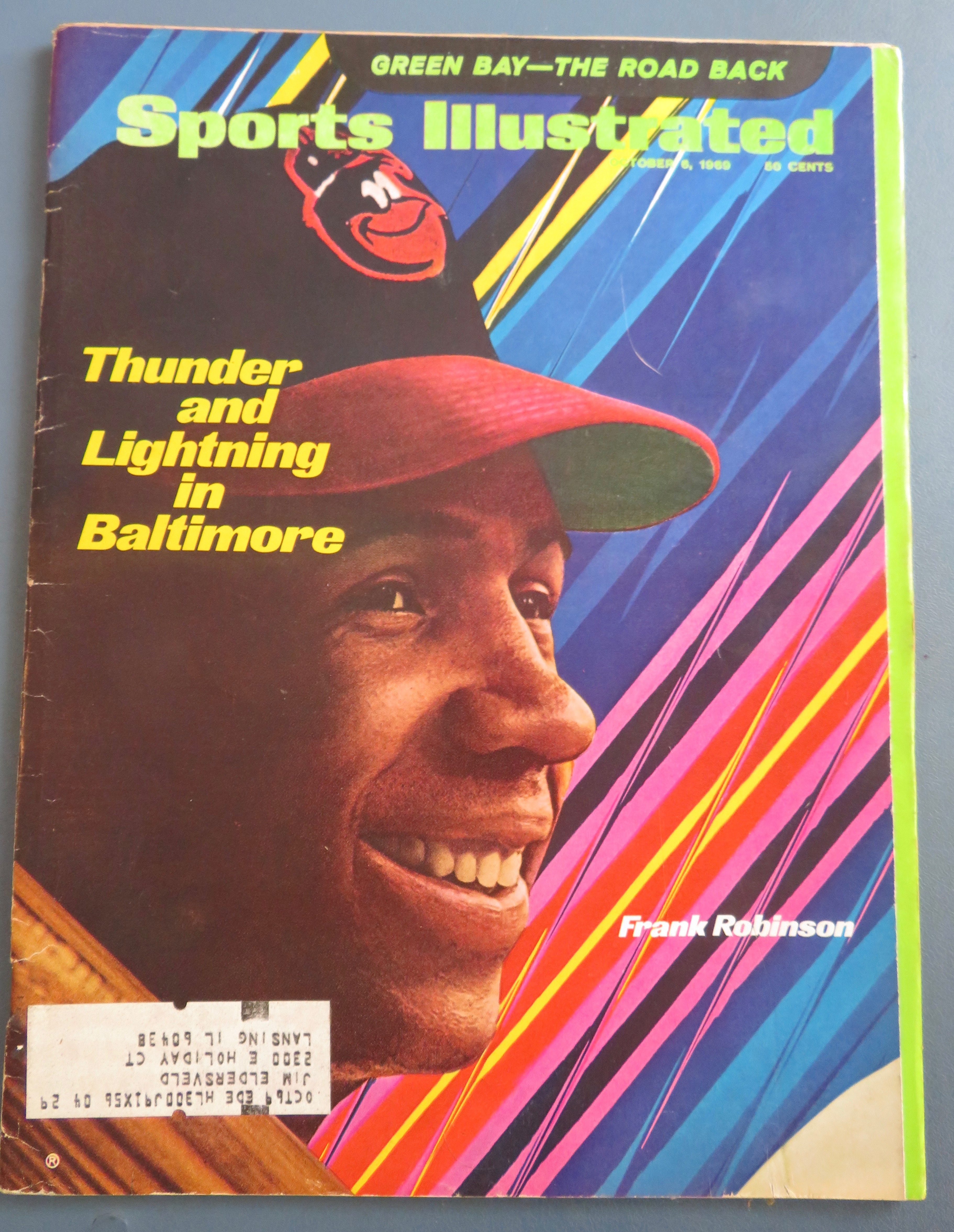 Sports Illustrated Magazine October 6, 1969 F. Robinson