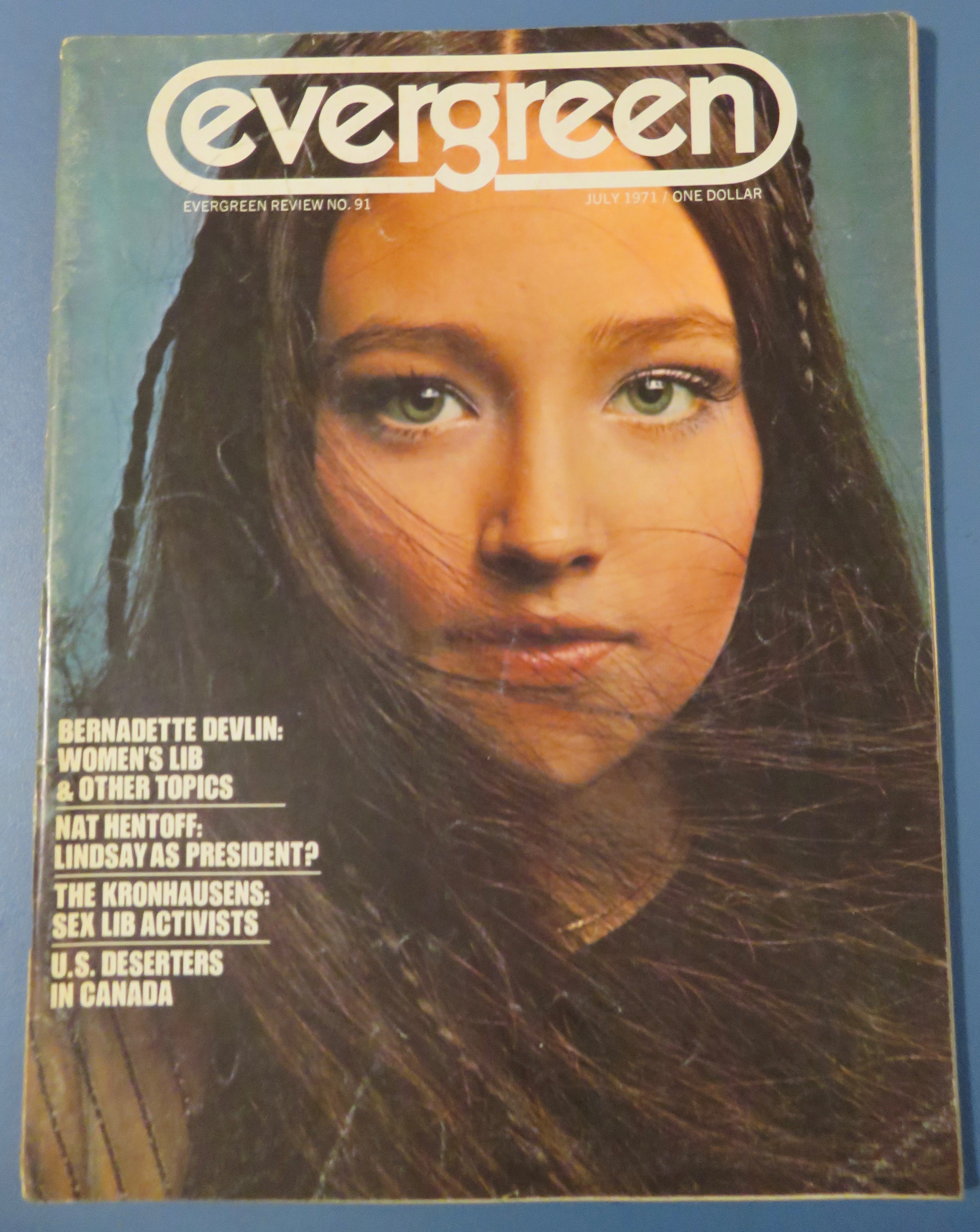 Evergreen Magazine July 1971 Bernadette Devlin
