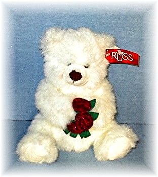 MISTY Fluffy White Bear by RUSS BERRIE