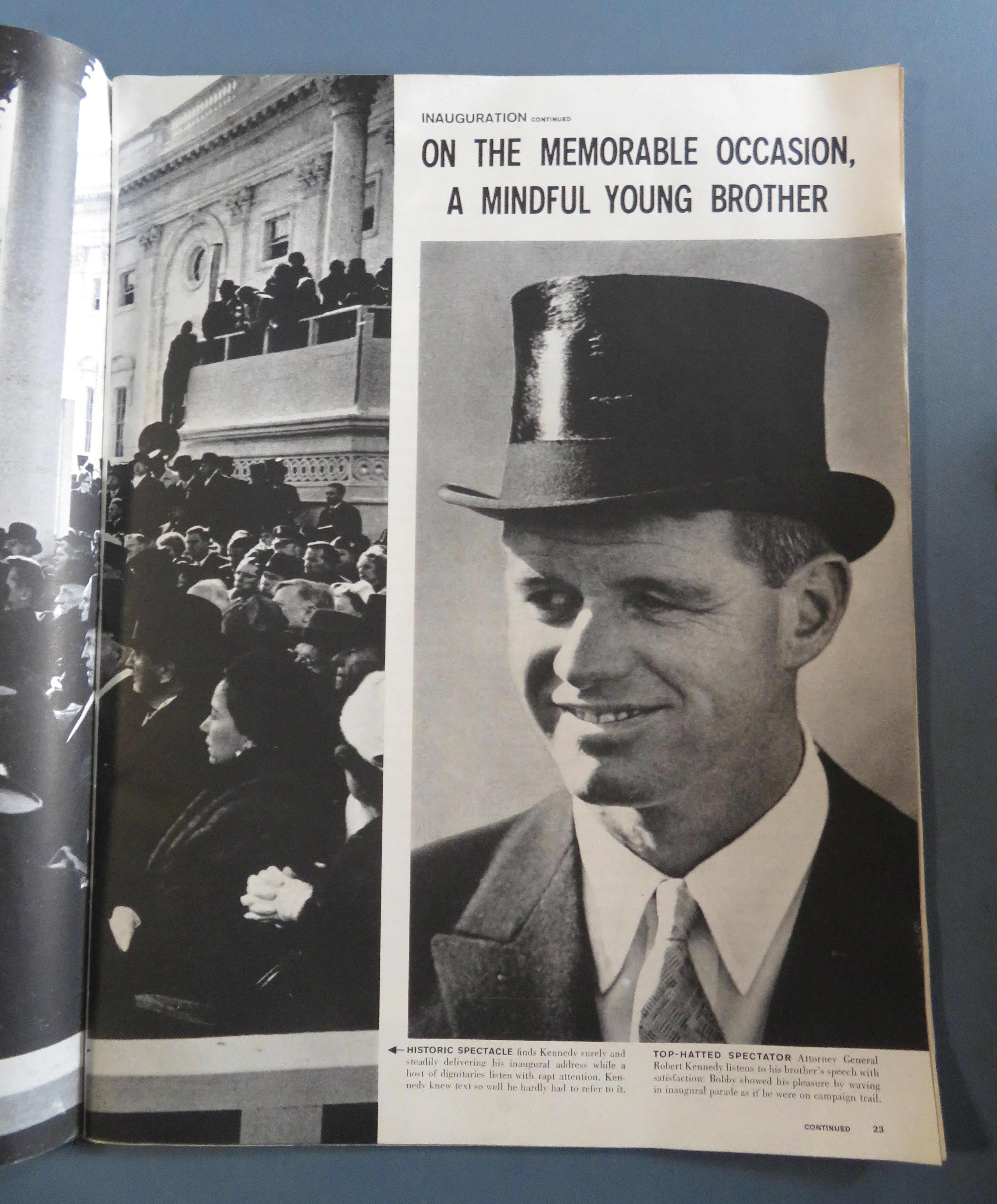 Life Magazine January 27, 1961 Kennedy Inauguration