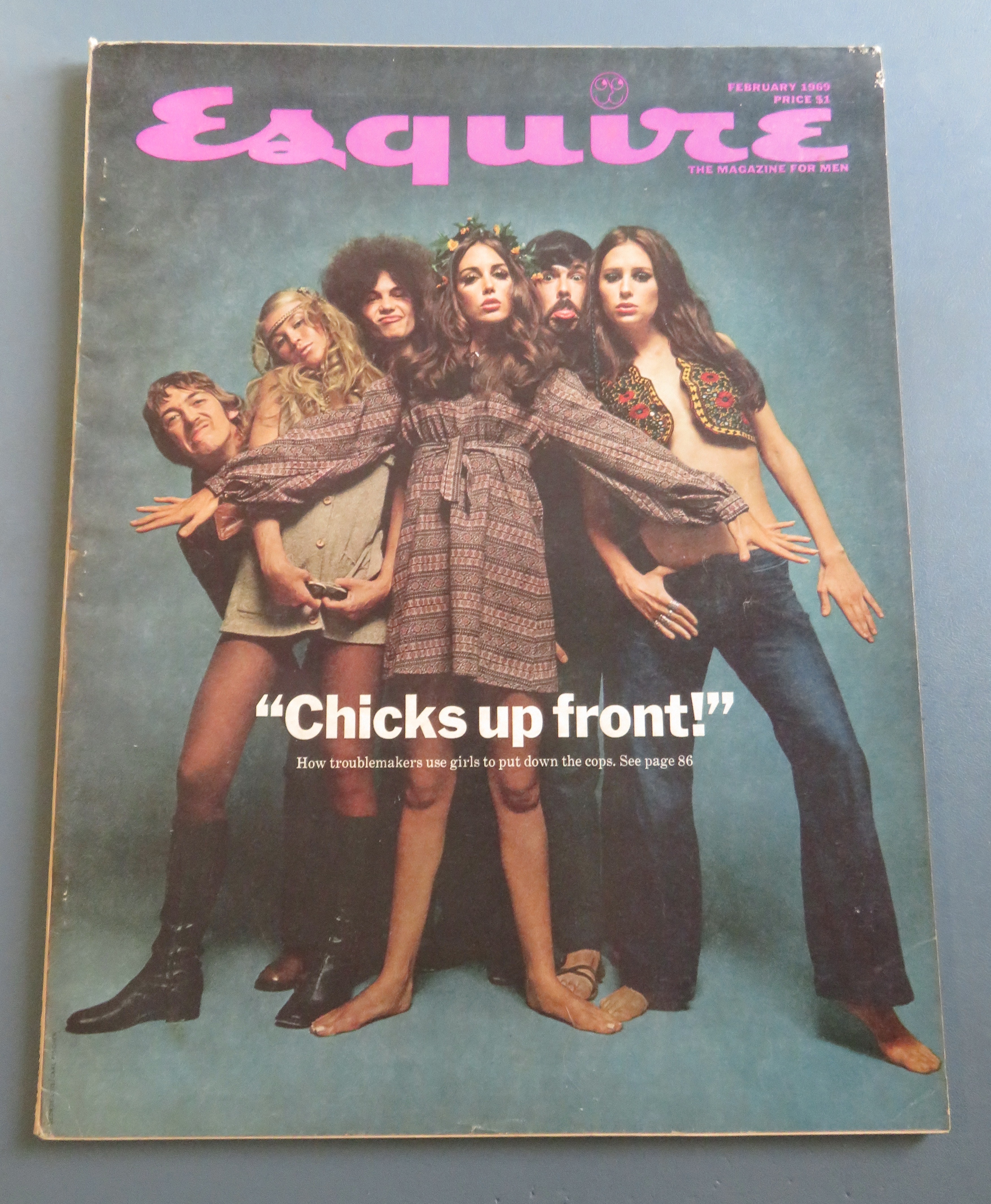 Esquire Magazine February 1969 Chicks Up Front
