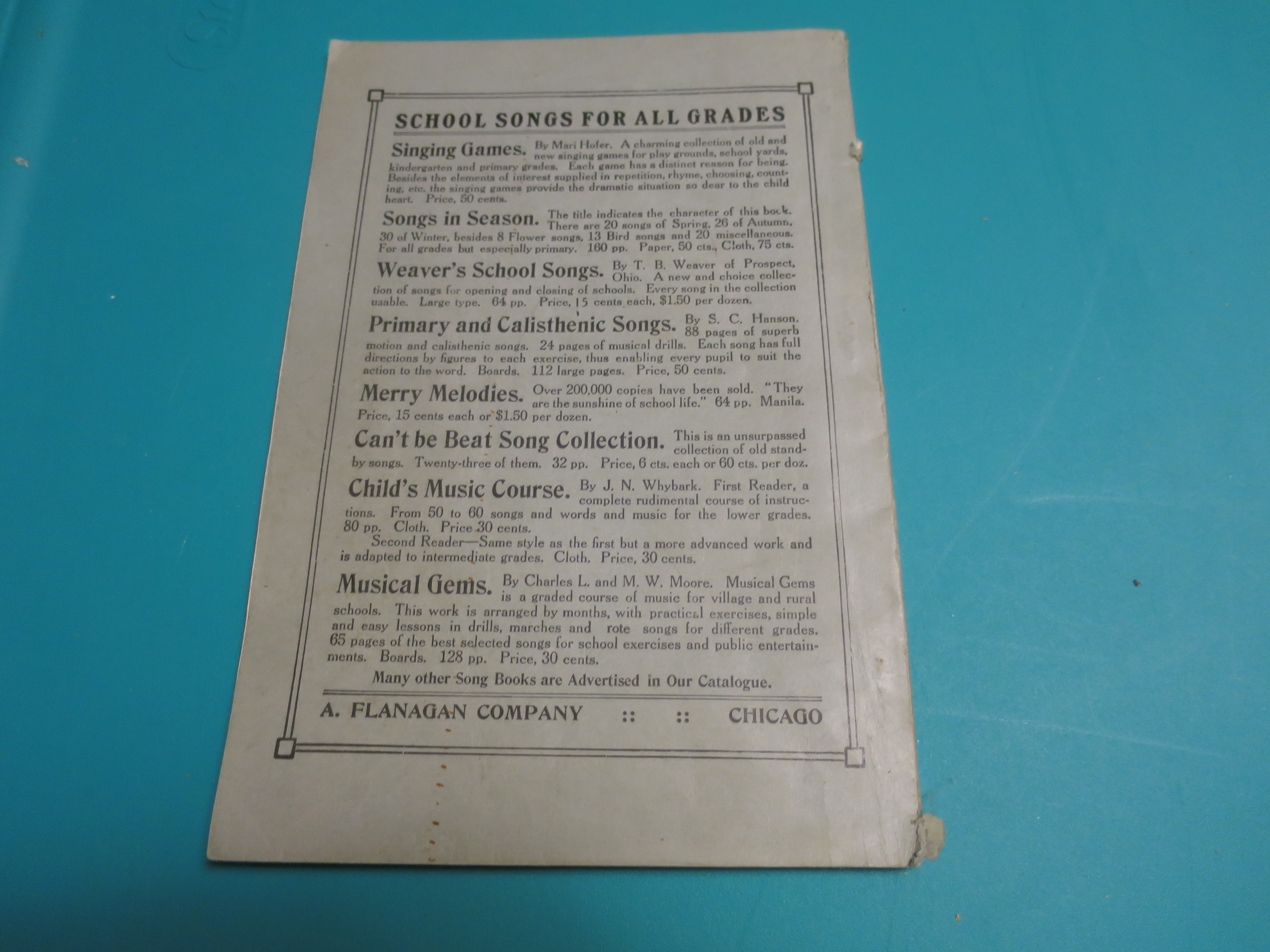 Lincoln And Washington Plan Book 1899