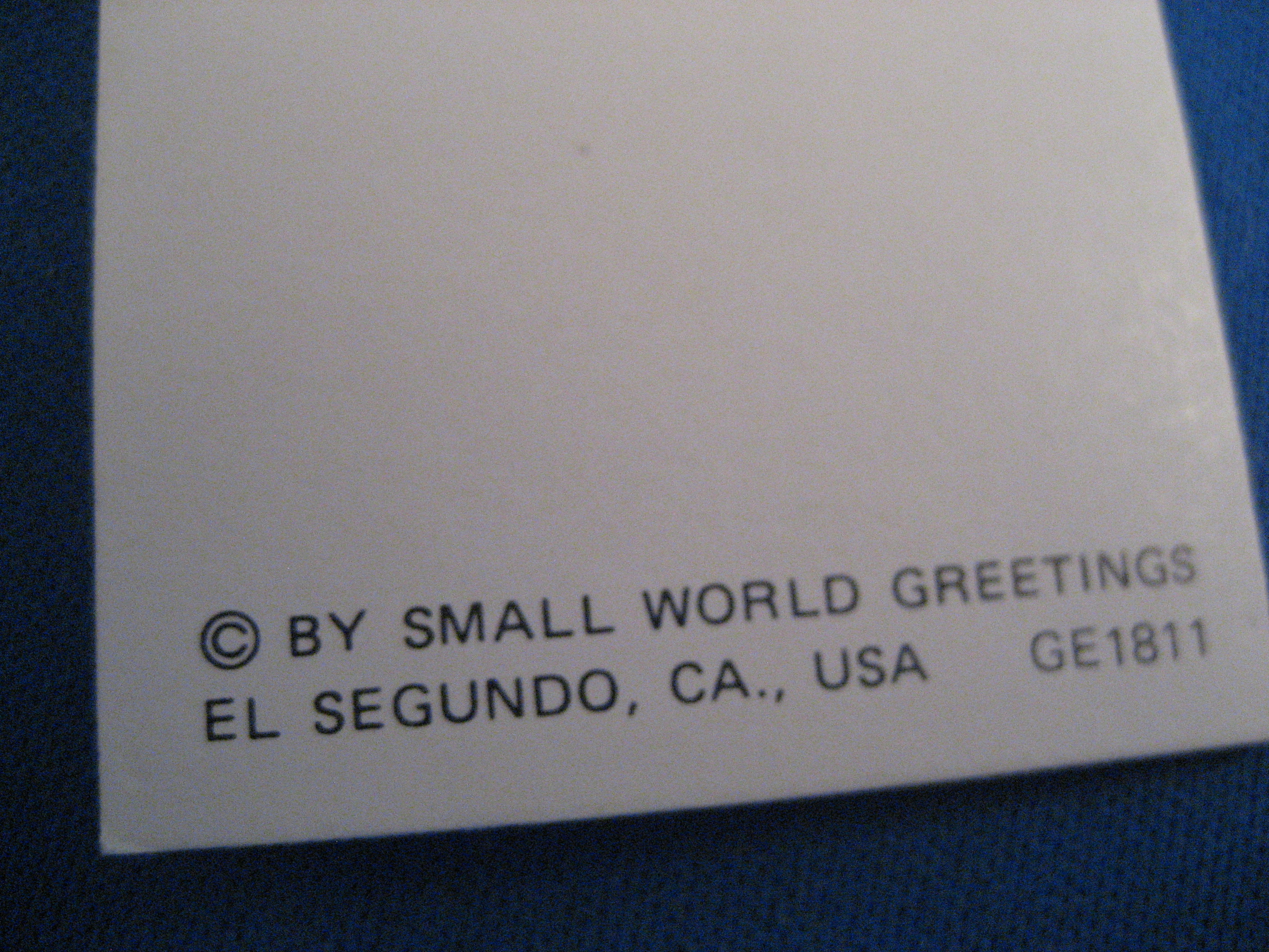 Small World Greeting Cards
