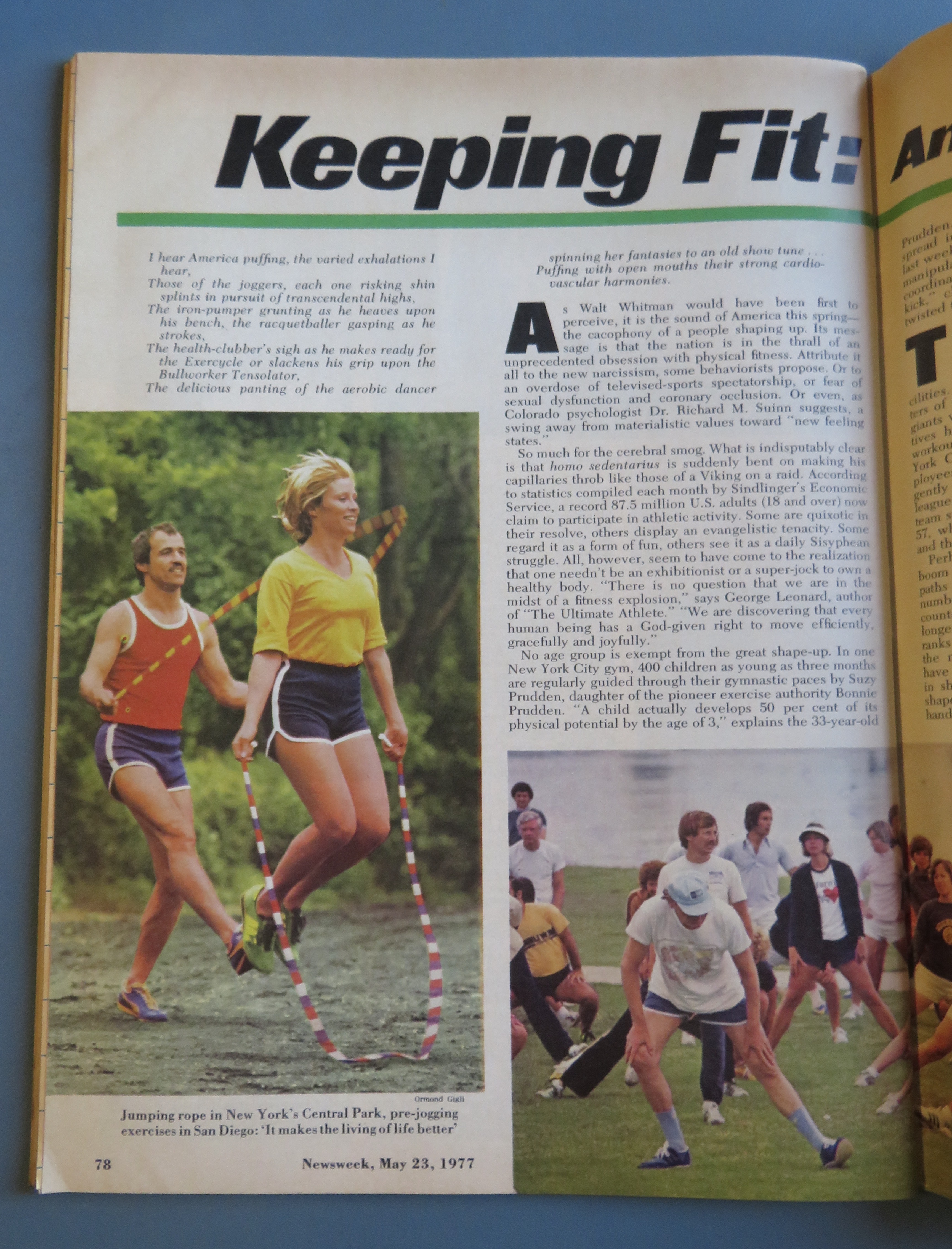 Newsweek Magazine May 23, 1977 Keeping Fit