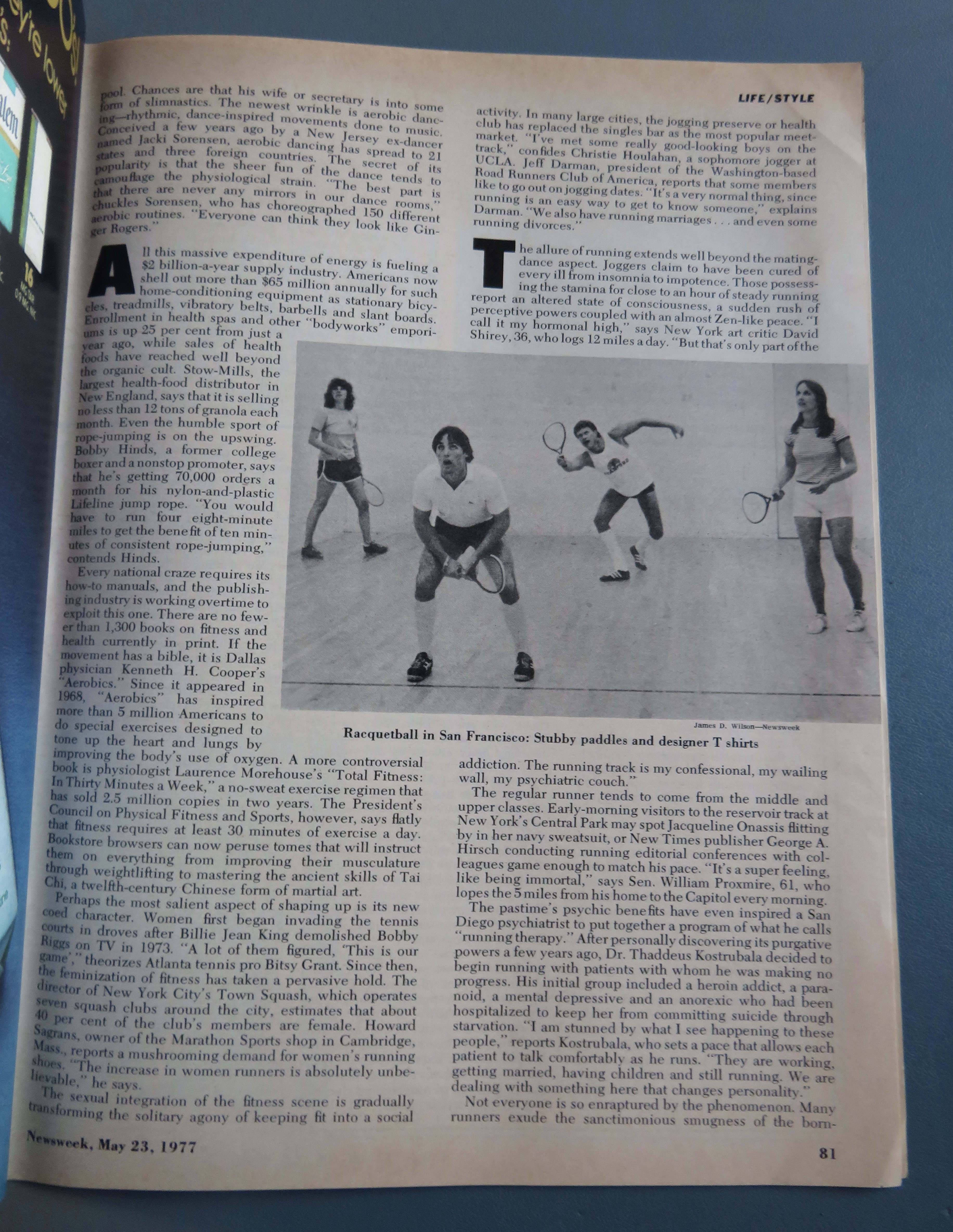 Newsweek Magazine May 23, 1977 Keeping Fit