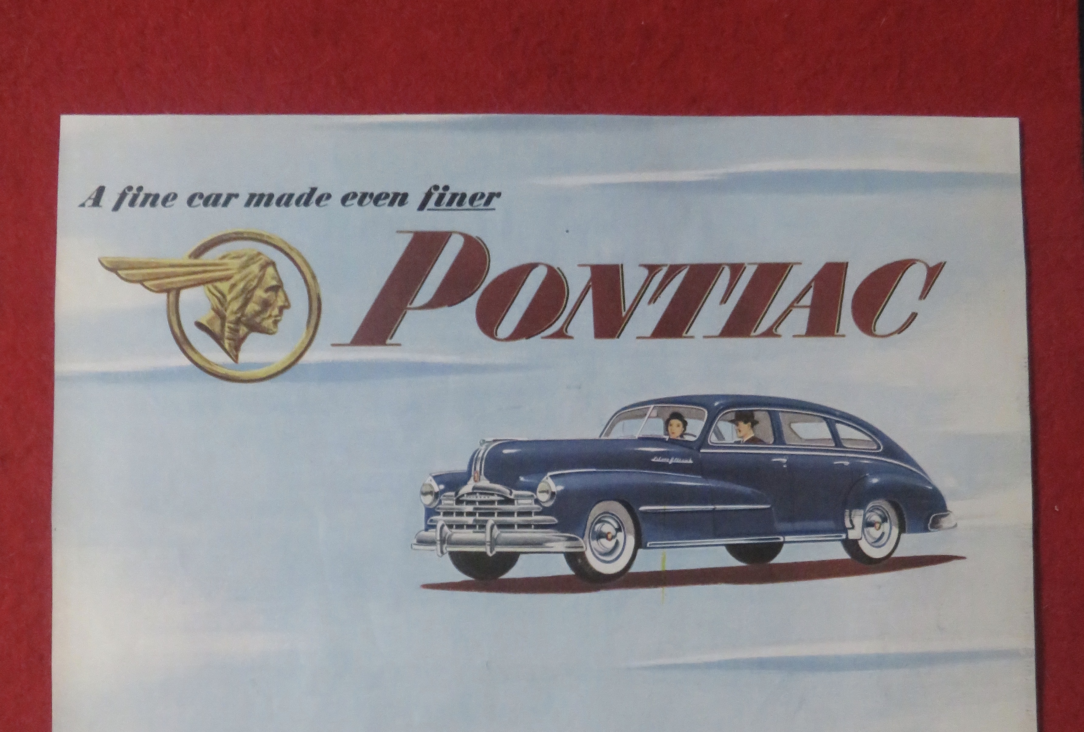 1948 Pontiac Automobile with Car & Wagon