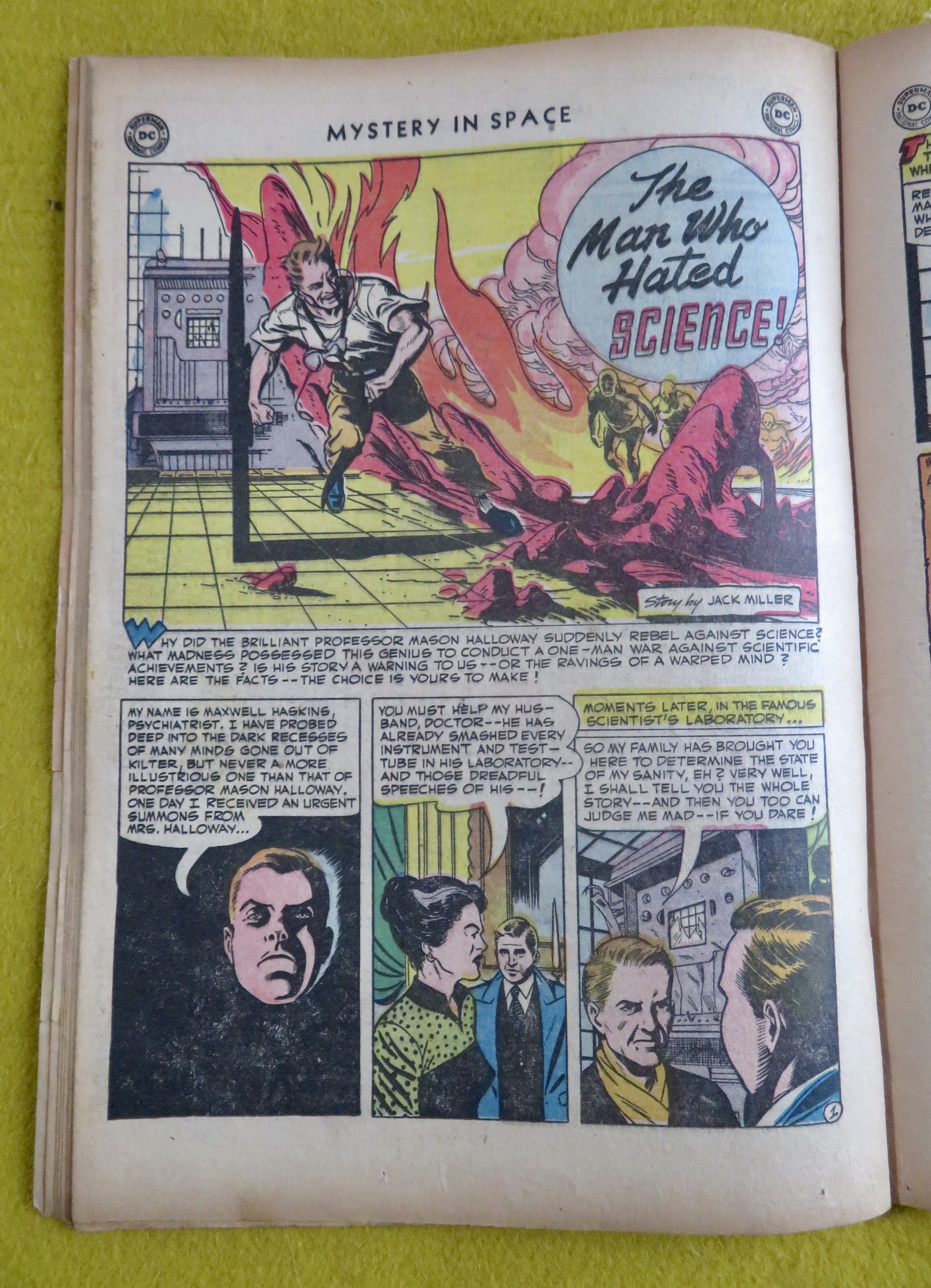 Mystery In Space Comic February/March 1952 World Melted
