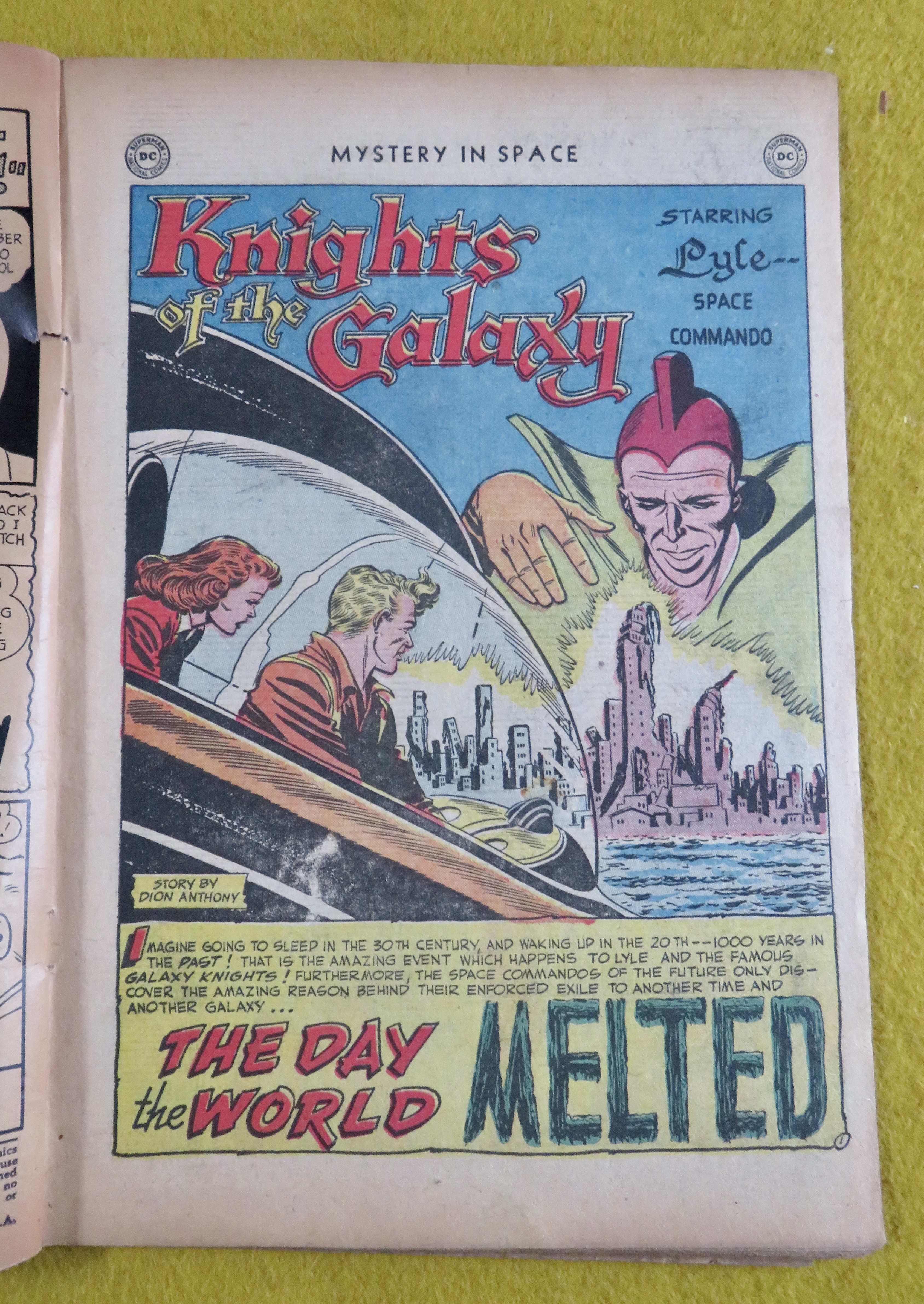 Mystery In Space Comic February/March 1952 World Melted