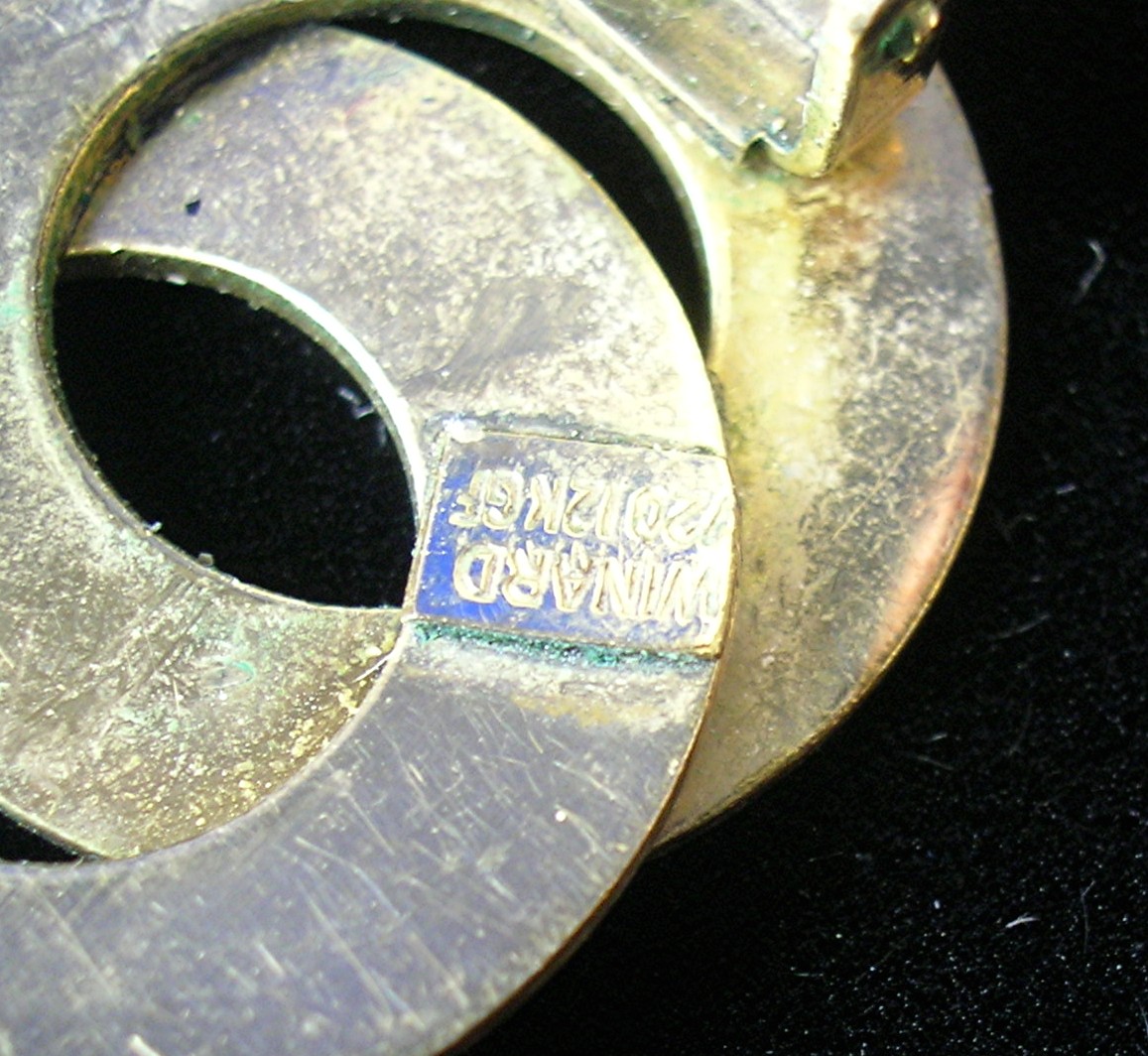 12K Gold Fill Patented WINARD Circle Clip Earrings