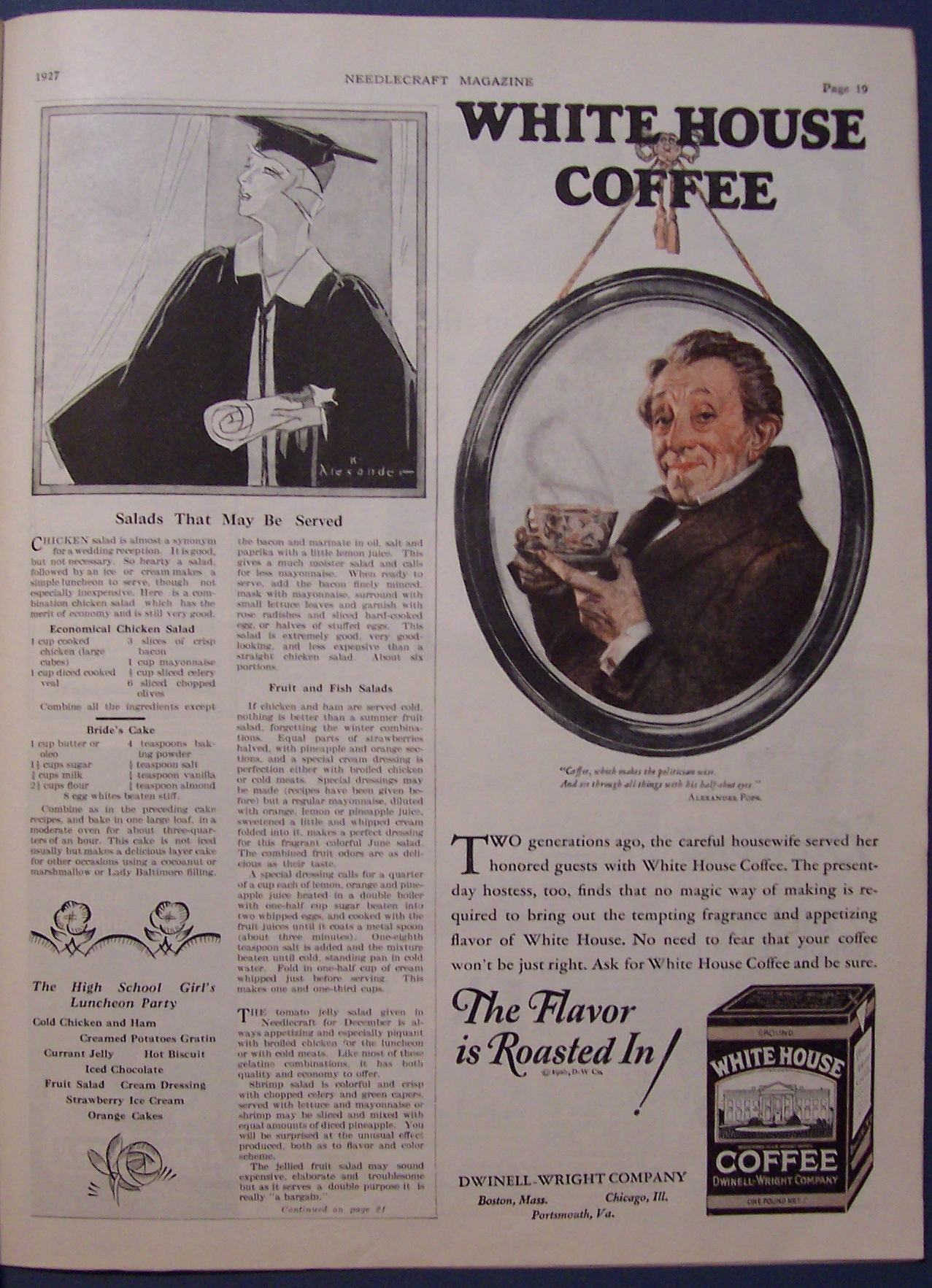 Needlecraft  Magazine w/ Helen Grant Cover - June 1927