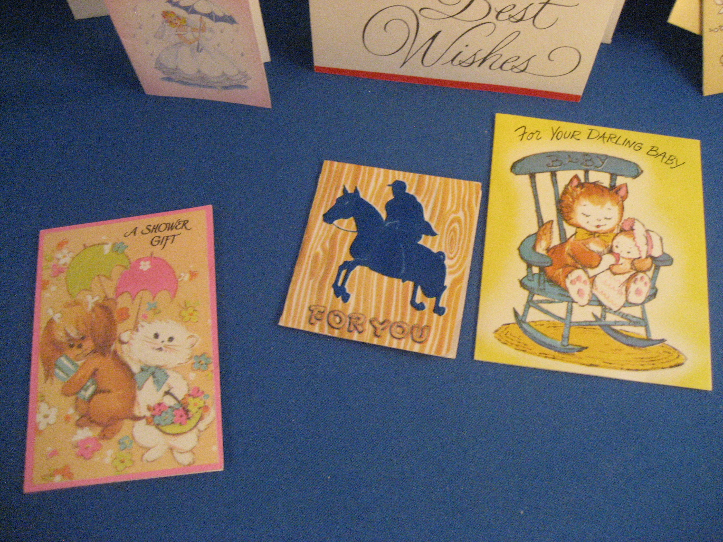 Mixture of Miniature Vintage Greeting Cards