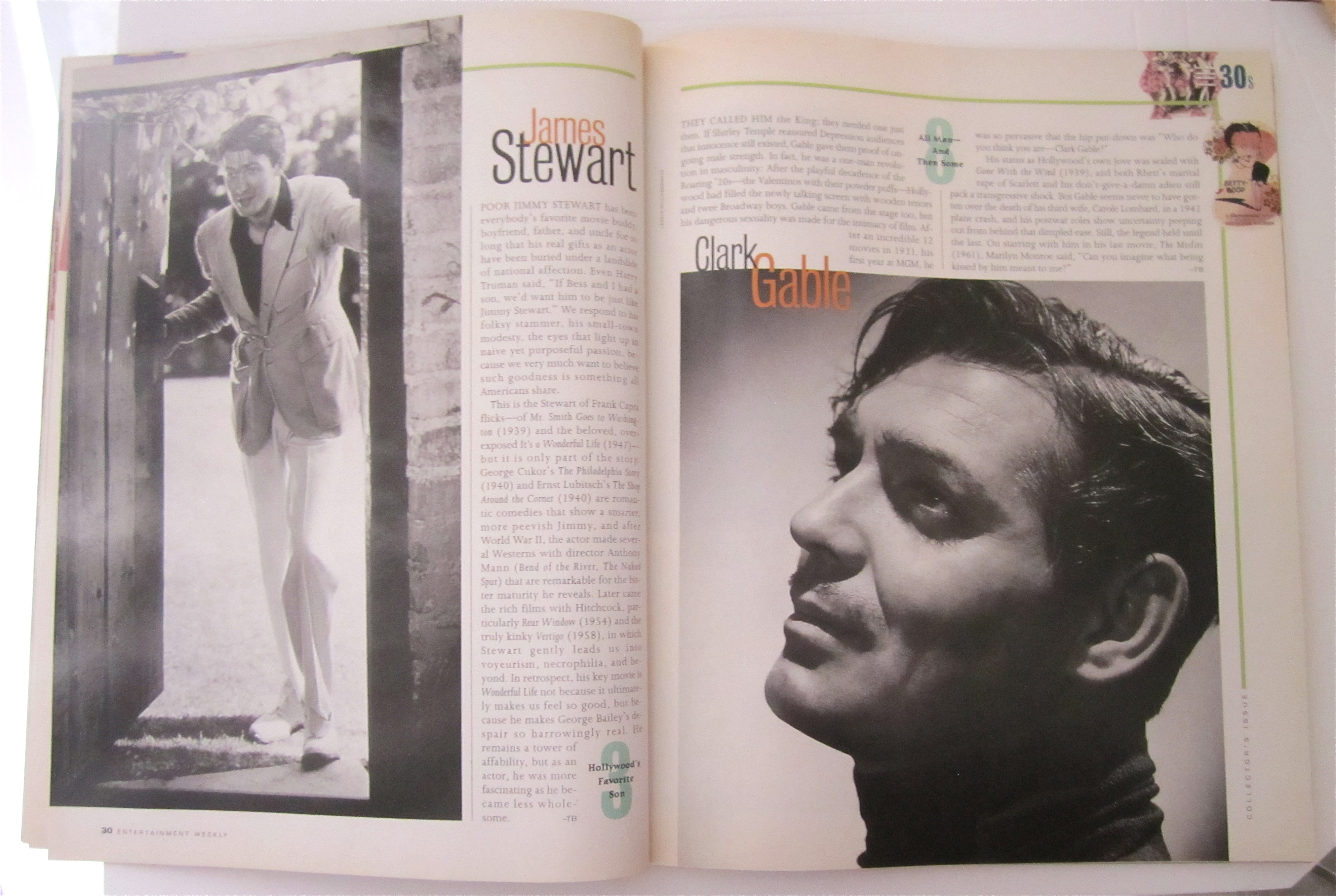 Entertainment Magazine Fall 1996 100 Great Movie Stars