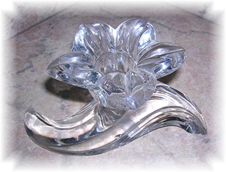 Crystal Glass Candle Holder