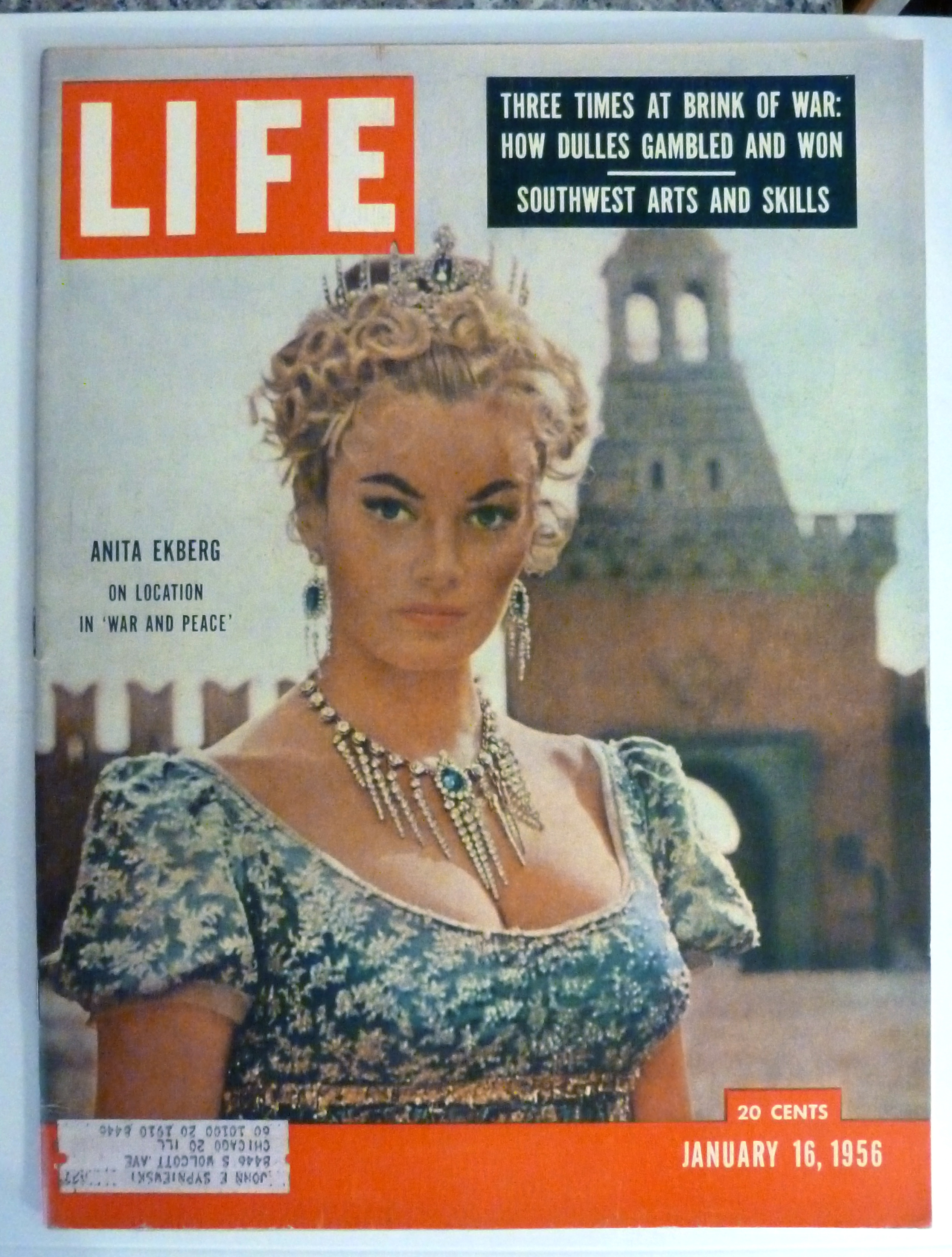 Life Magazine January 16, 1956 Anita Ekberg