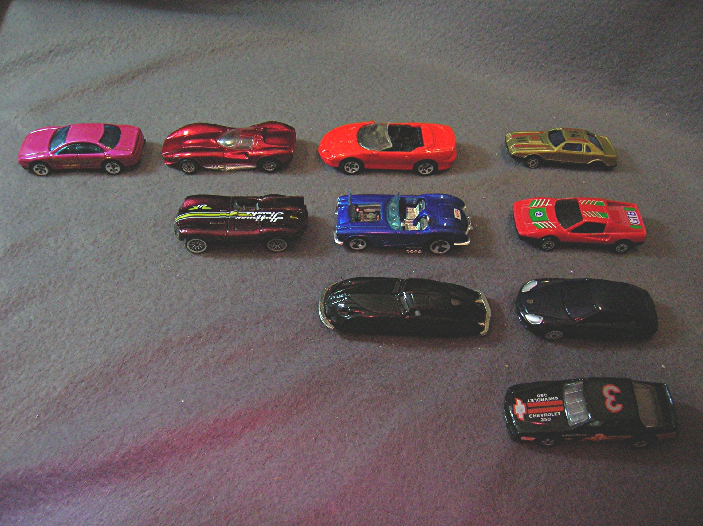 Lot #8 - 10 Diecast, Hot Wheels, style toy vehicles