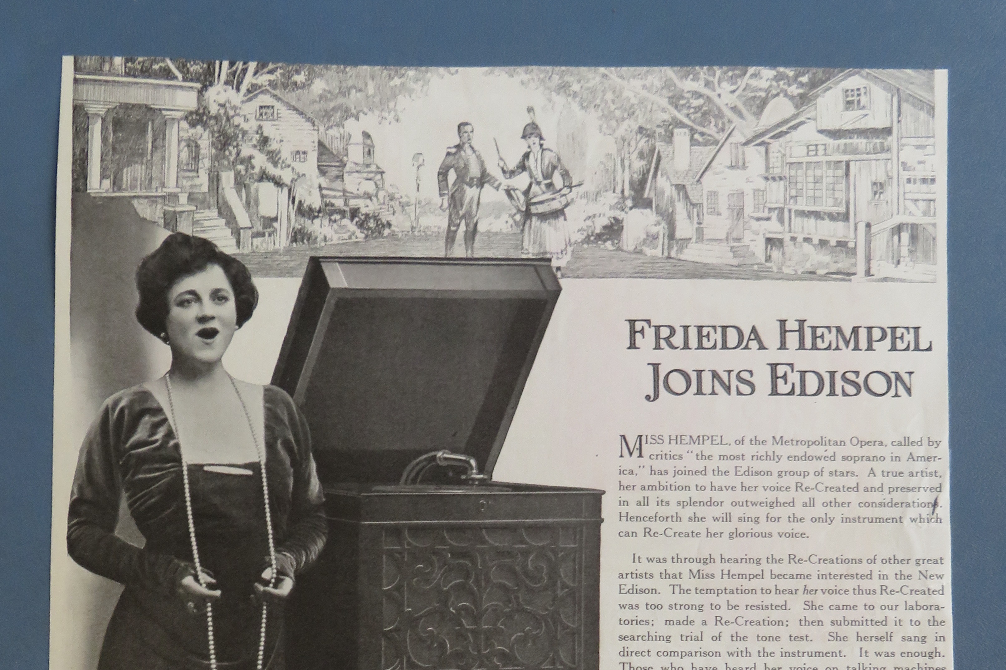 1920's New Edison with Frieda Hempel