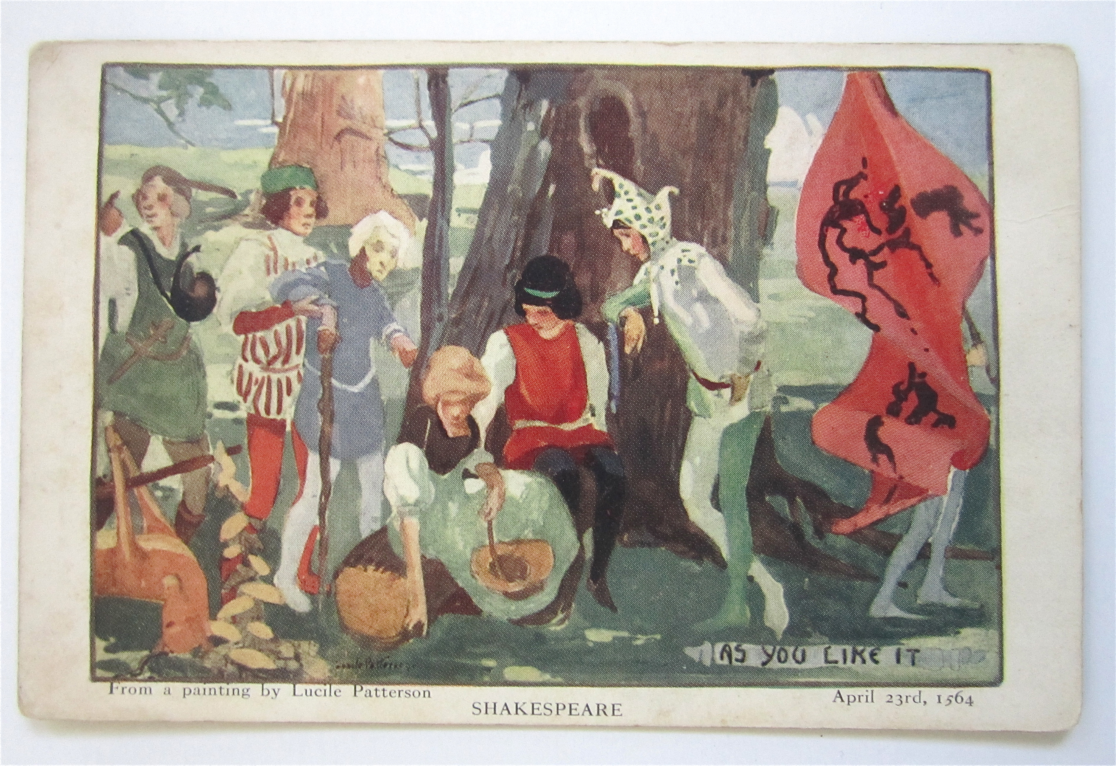 As You Like It, Shakespeare Postcard