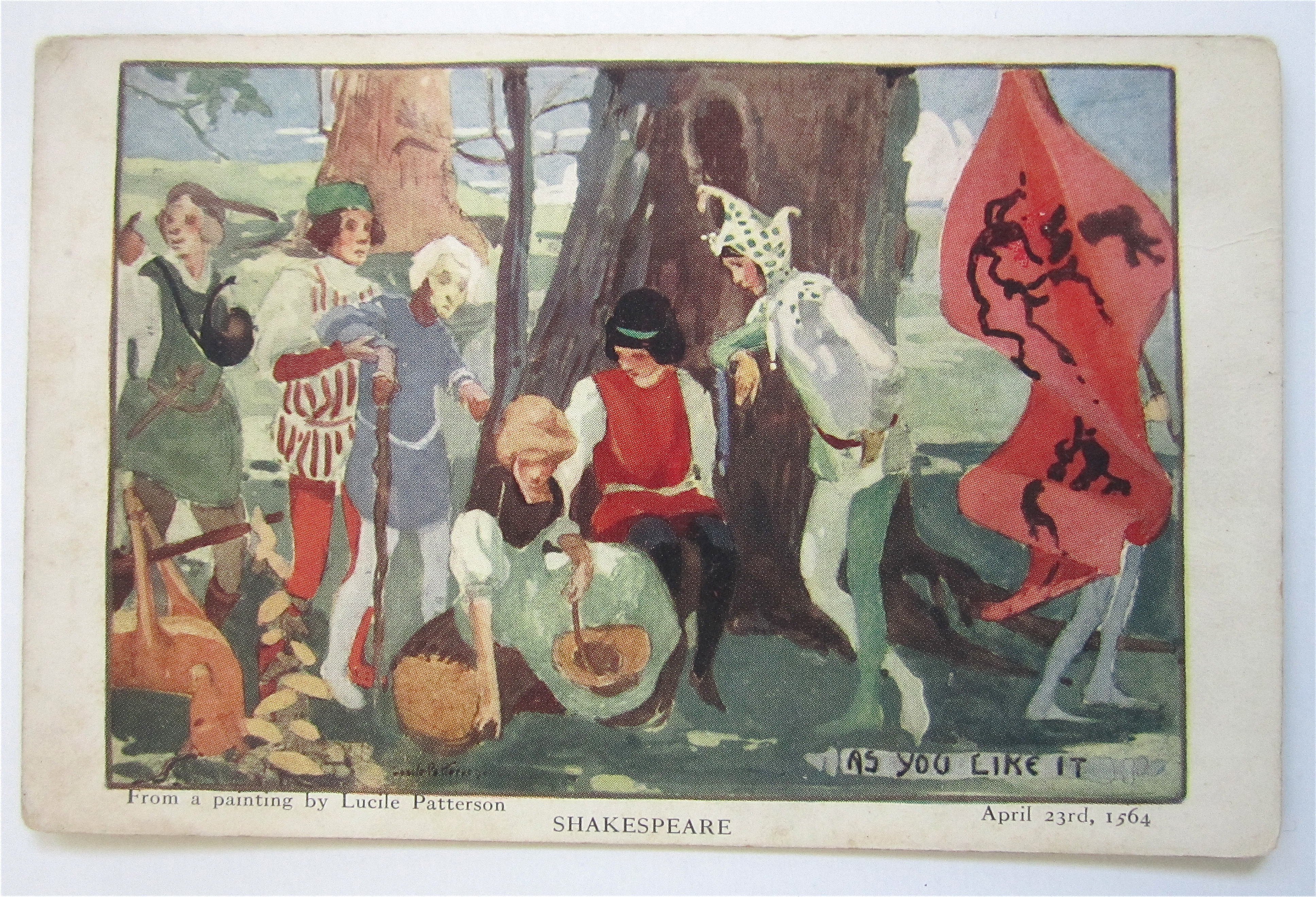 As You Like It, Shakespeare Postcard