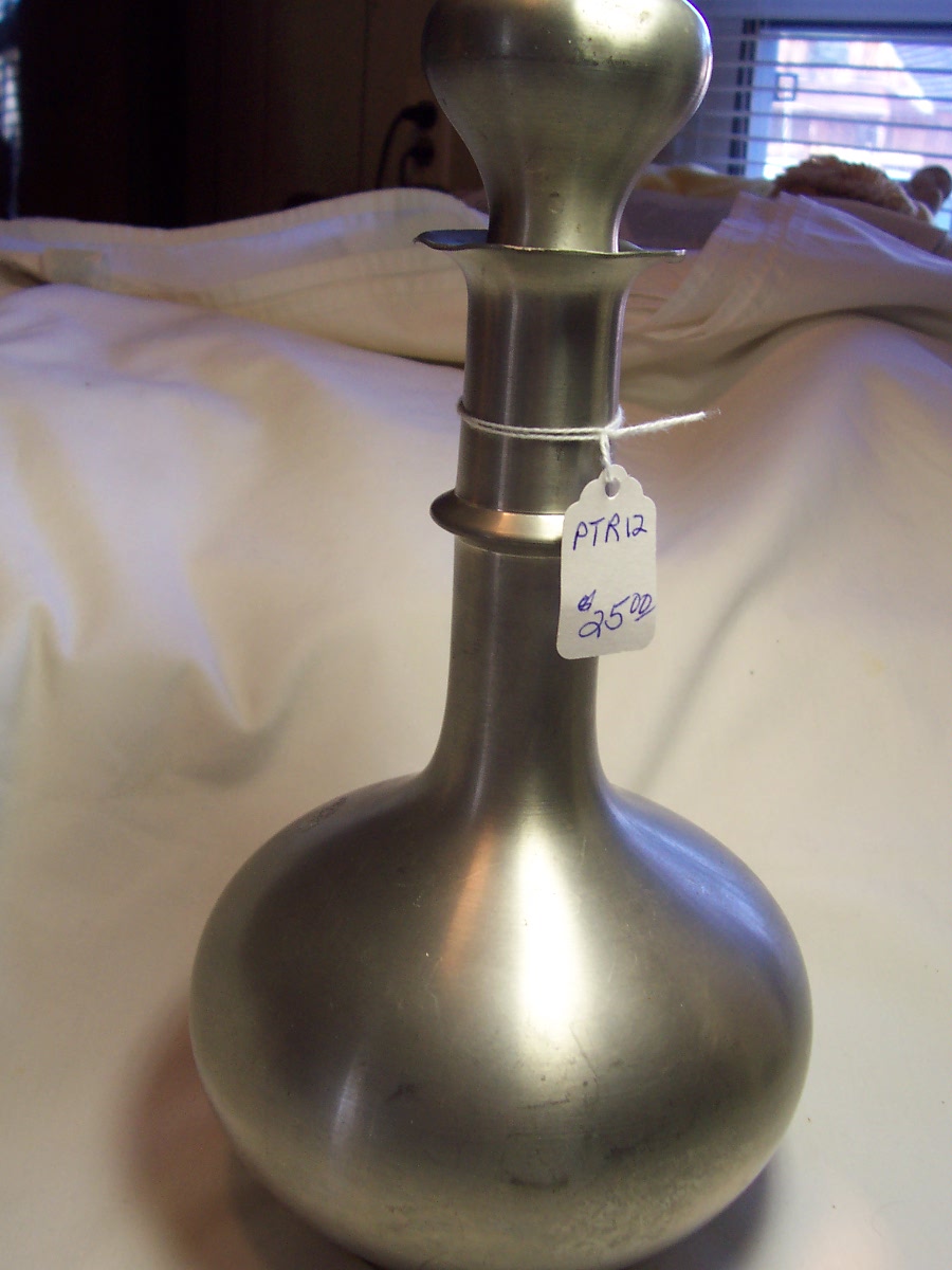 Leonard Pewter Decanter with Stopper England