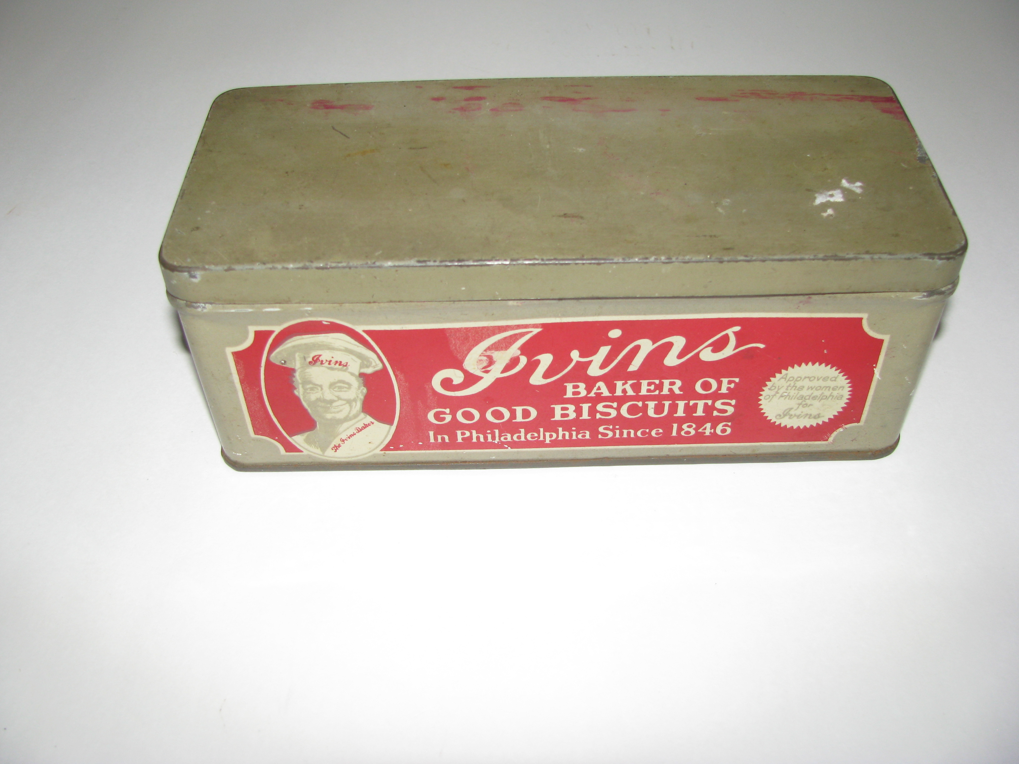 Vintage Ivins Baker of Good Bisquits Tin