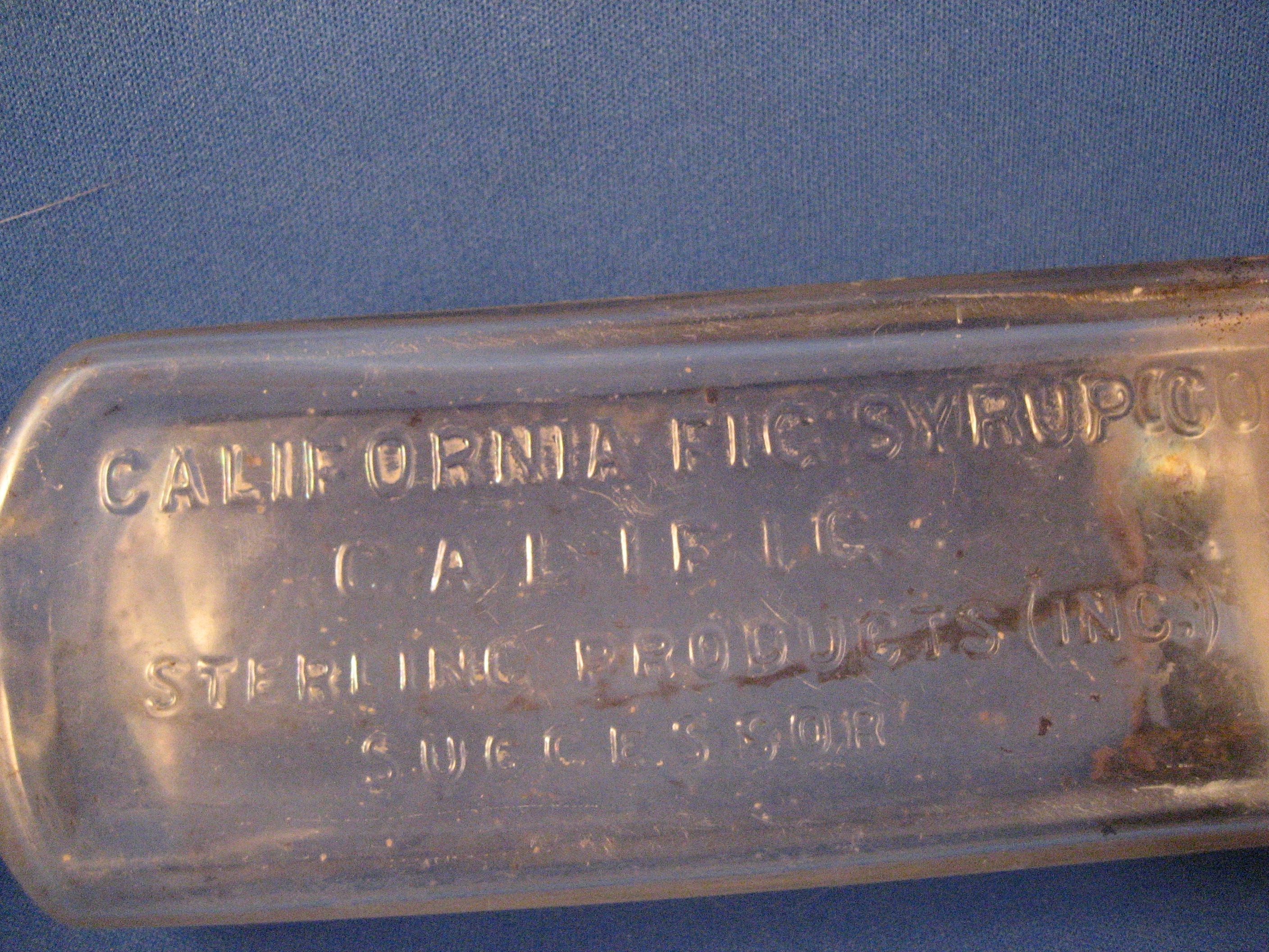 California Fig Syrup Bottle