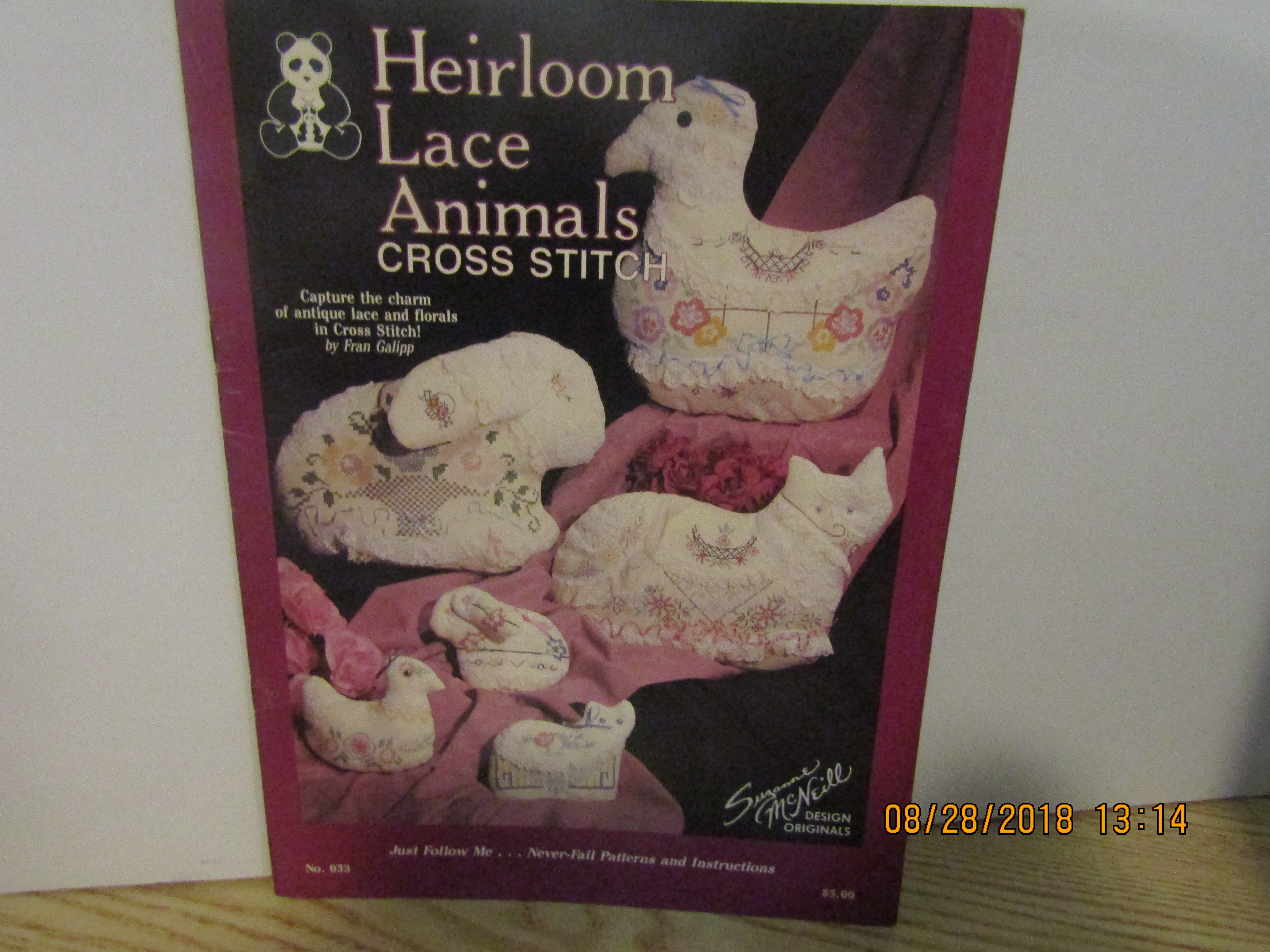 Design Original Heirloom Lace Animals Cross Stitch #033