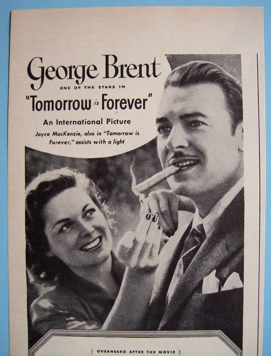 Vintage Ad: 1945 Blackstone Cigars with George Brent