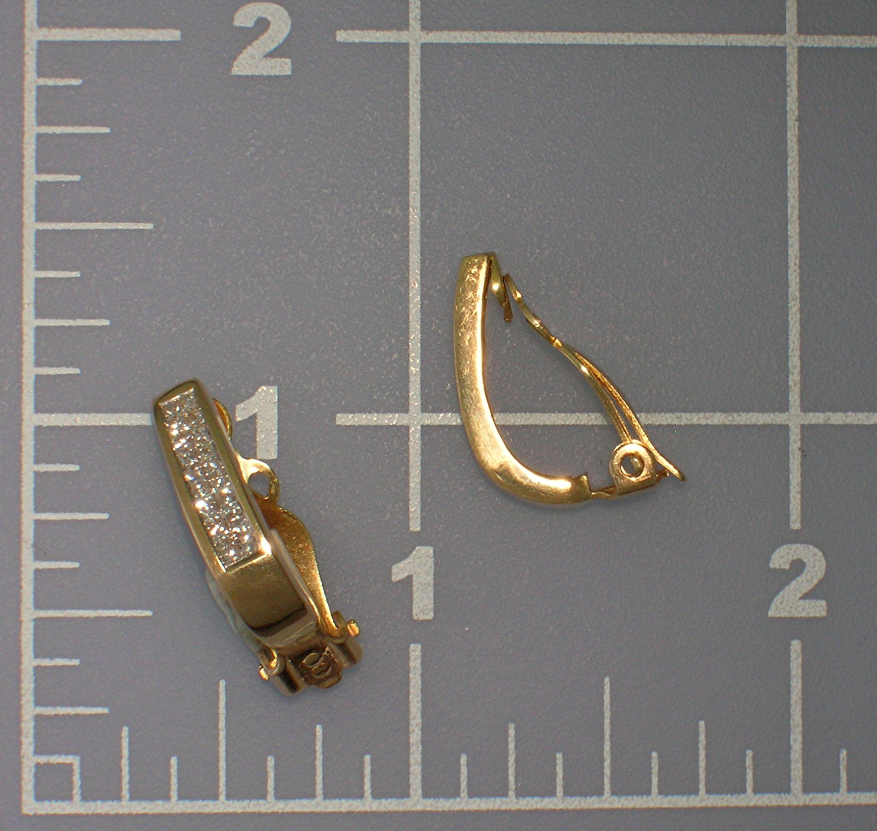 Earrings Diamond 14K Yellow Gold Clip