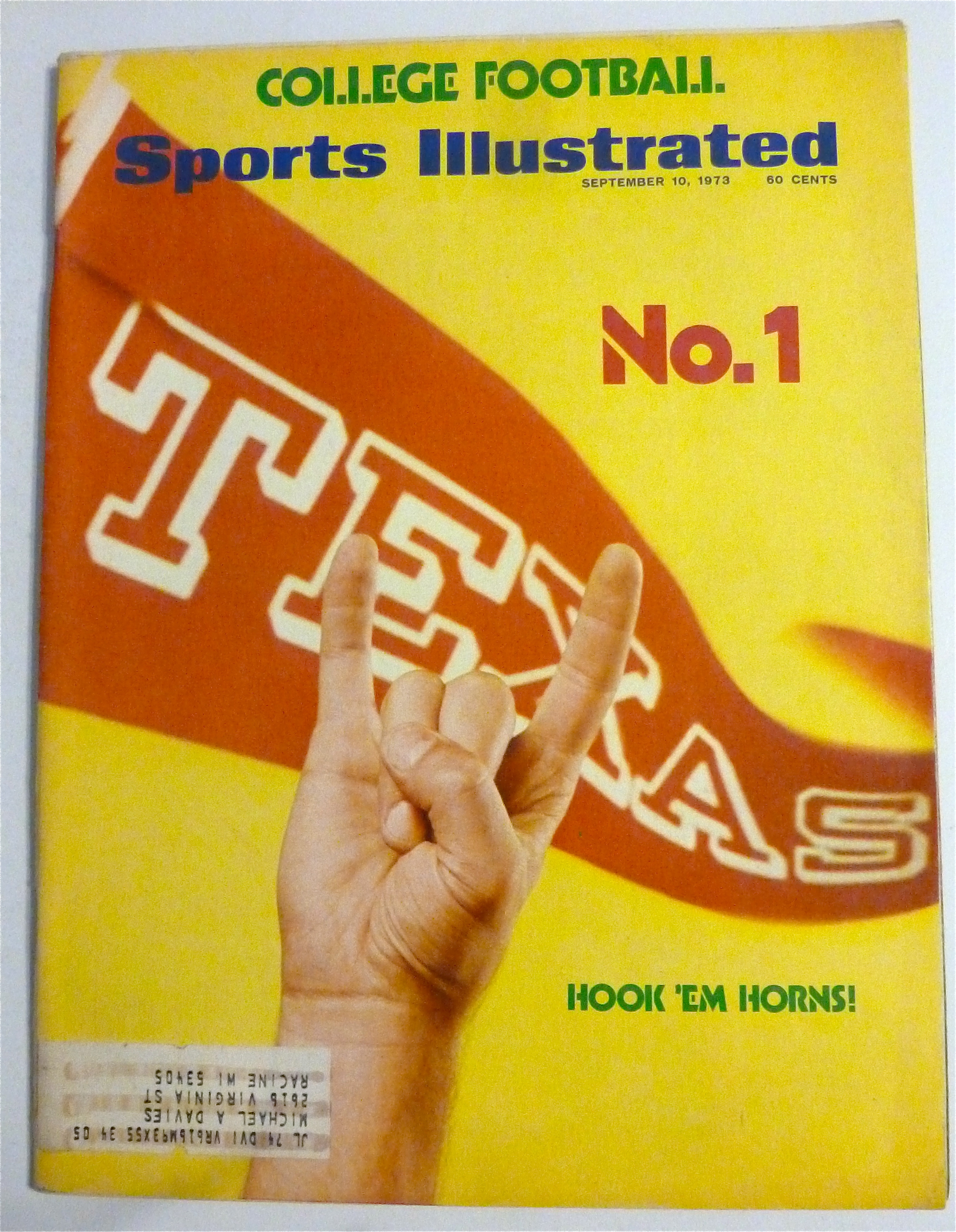 Sports Illustrated Magazine-September 10, 1973-Horns