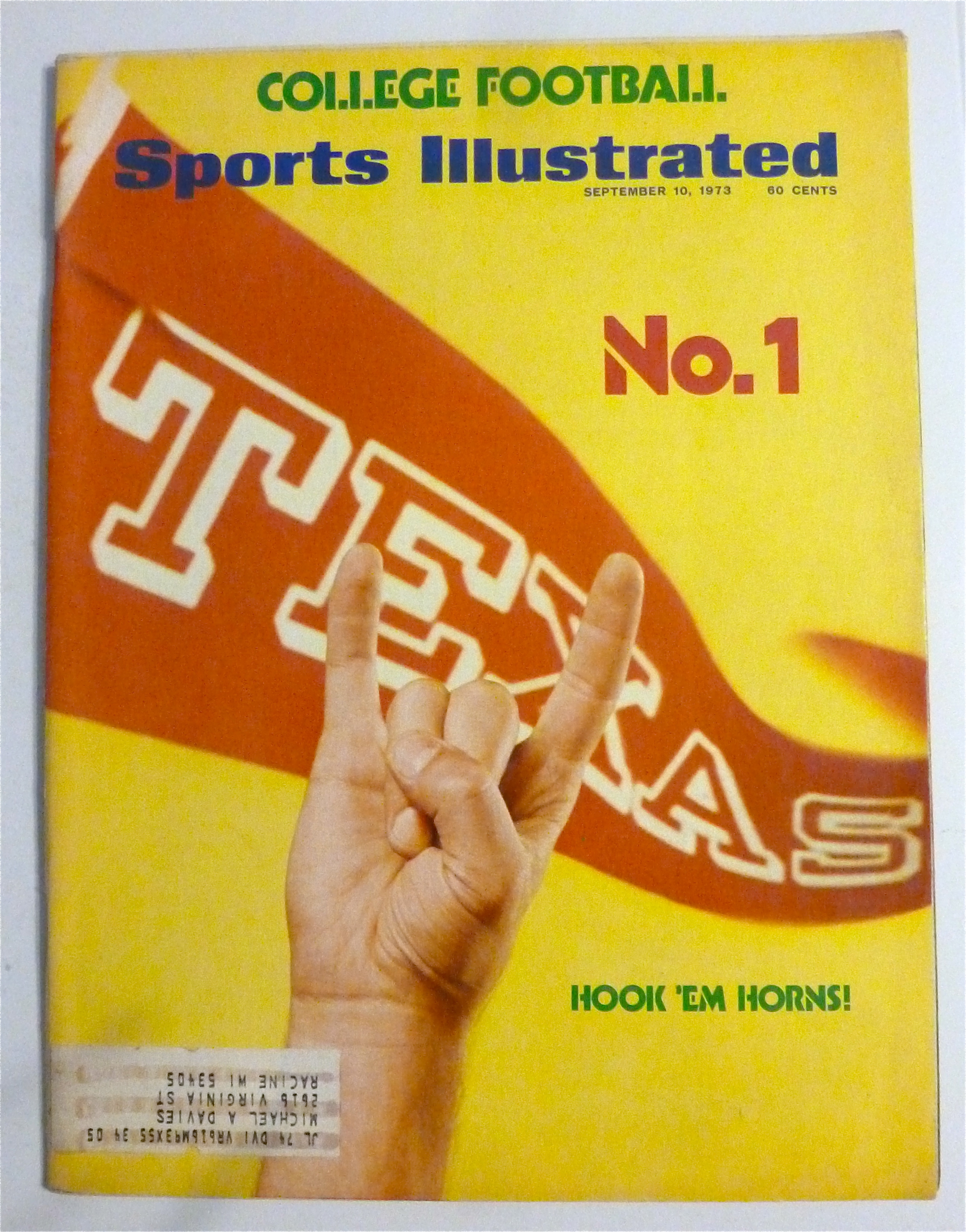 Sports Illustrated Magazine-September 10, 1973-Horns
