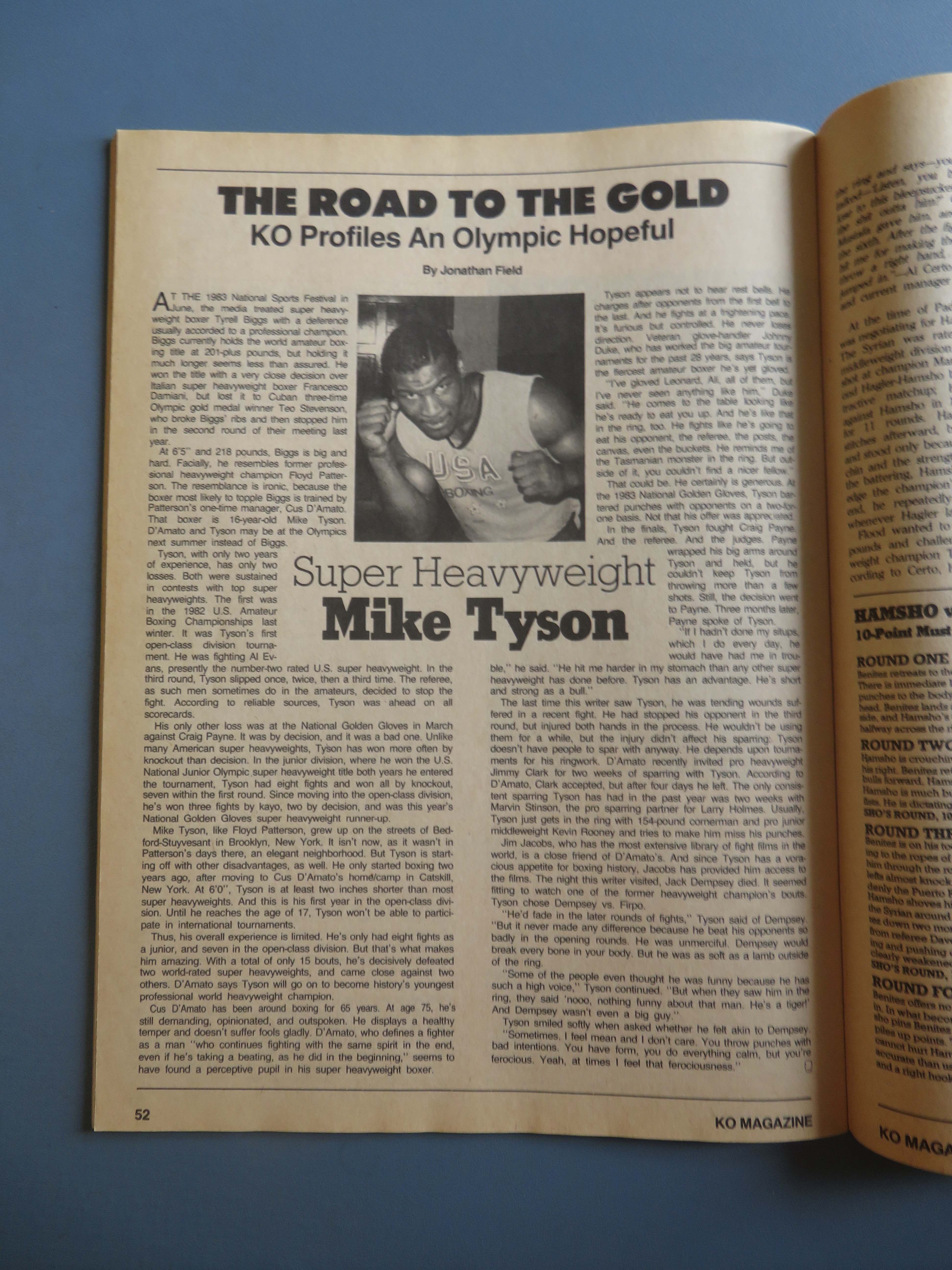 KO (Knock Out) Magazine December 1983 Hagler - Duran