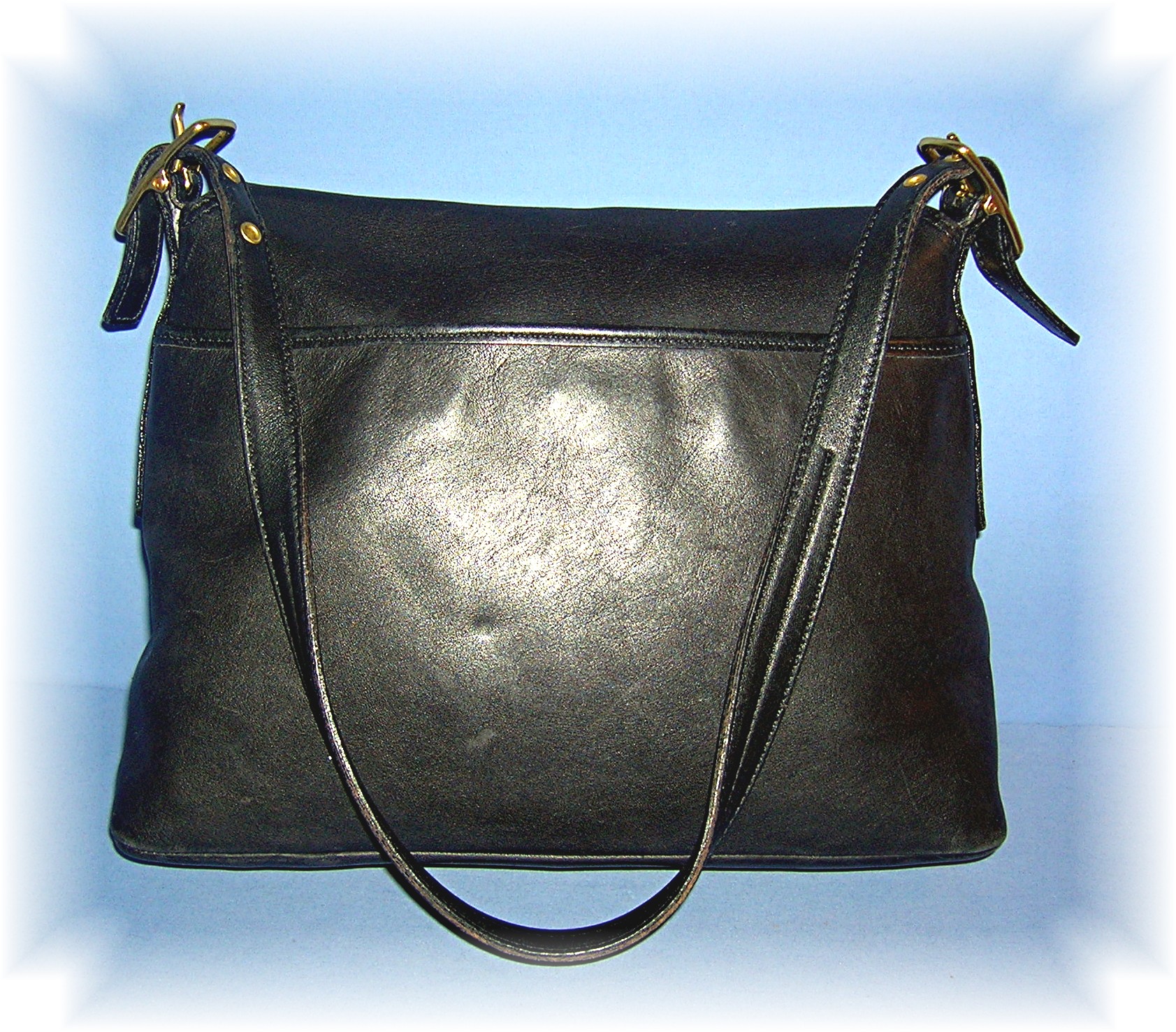 Black COACH Leather Shoulder Bag