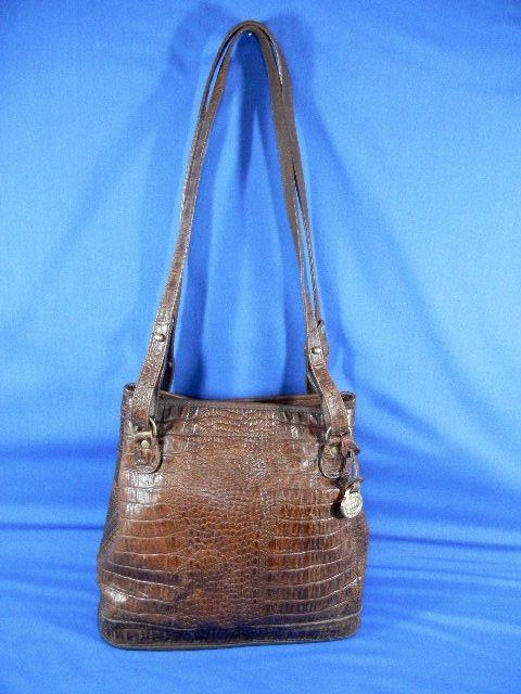 Brahmin Tan Croc Bag Melbourne Collection