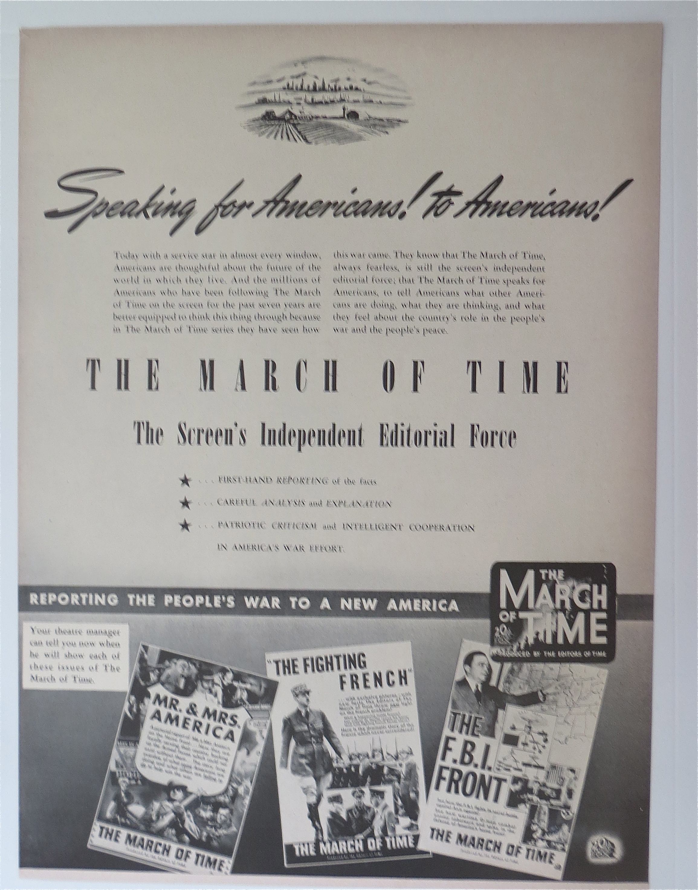 1942 The March Of Time with Speaking For Americans