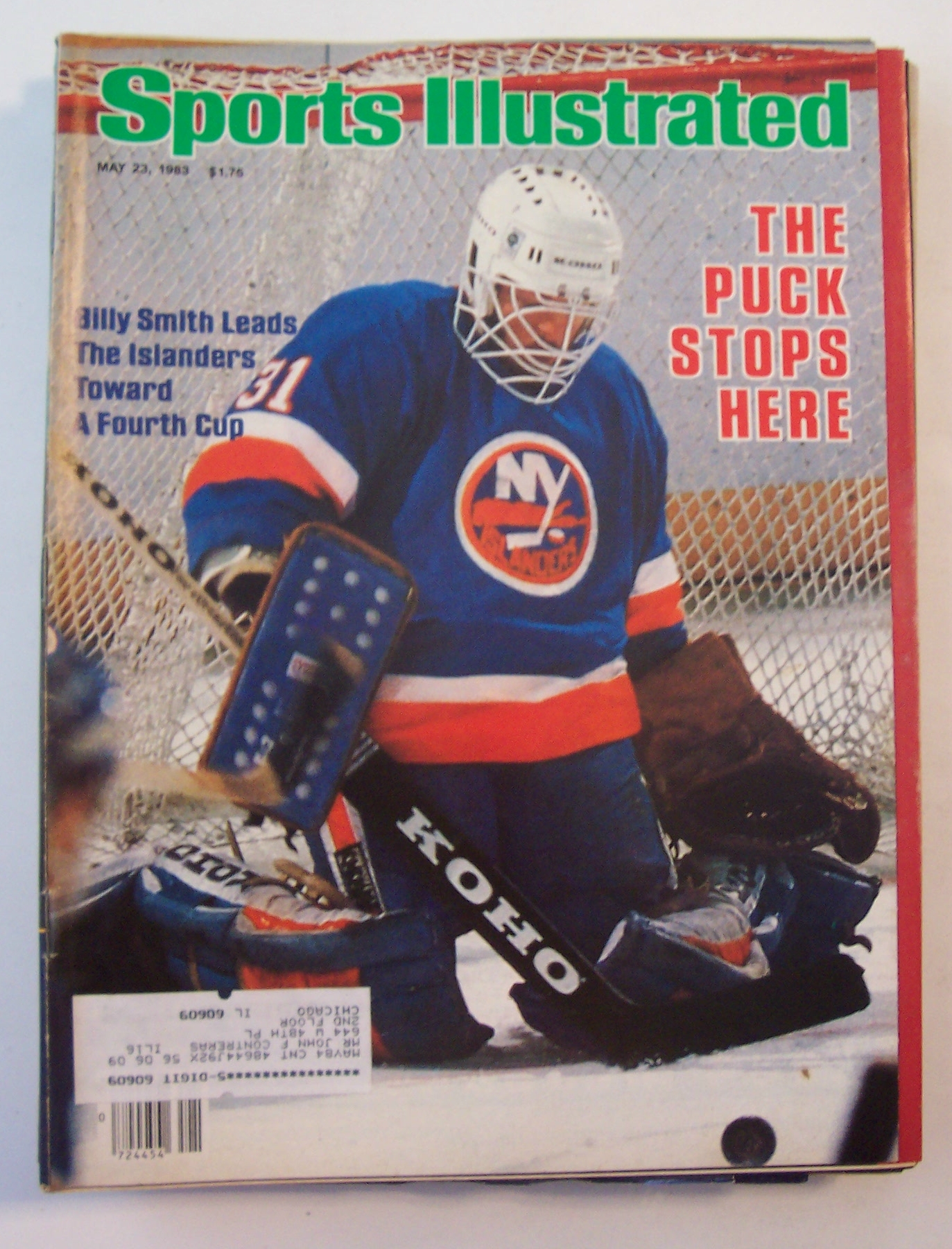 Sports Illustrated Magazine-May 23, 1983-Billy Smith