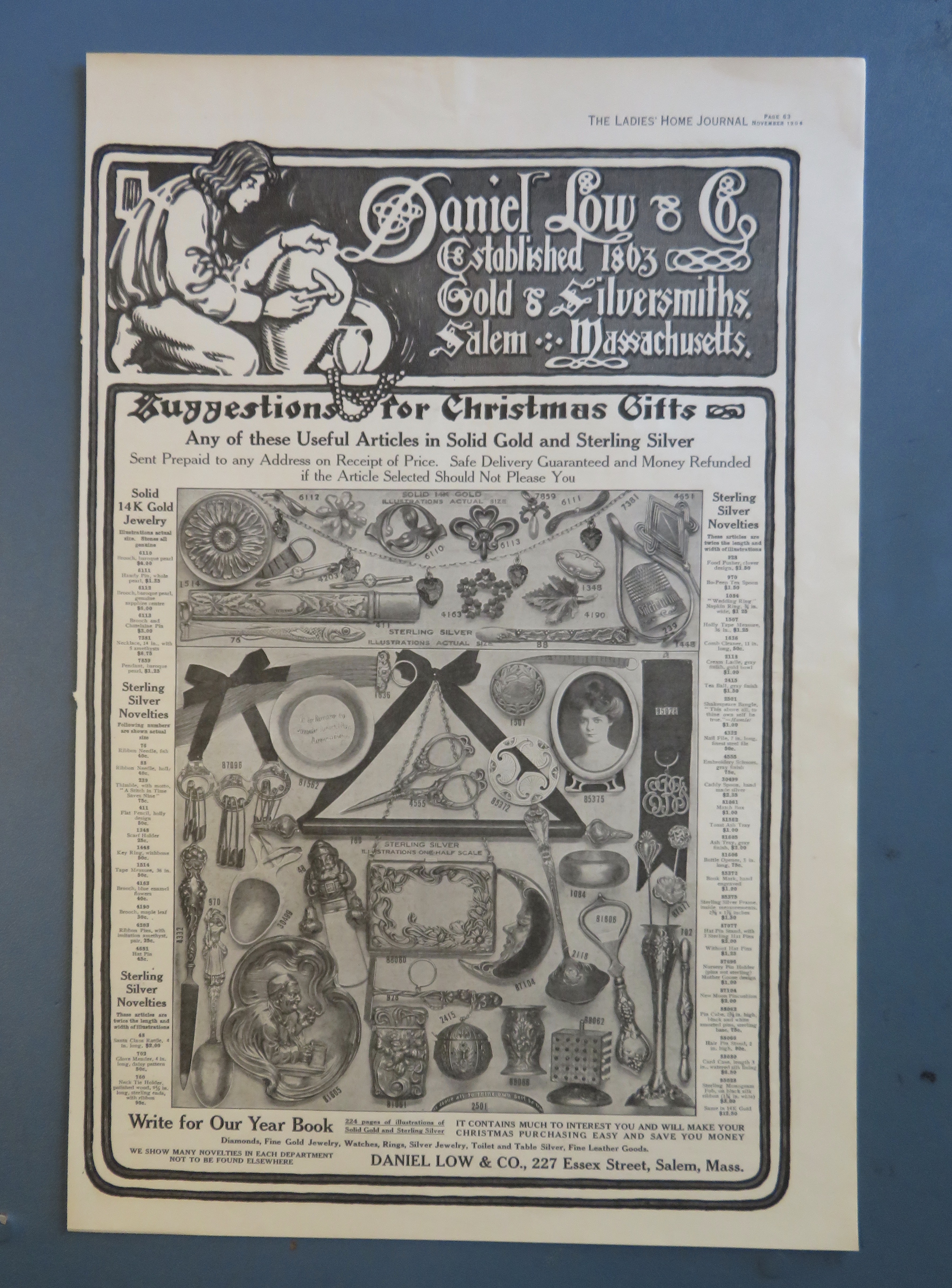 1906 Daniel Low & Company with Christmas Gifts