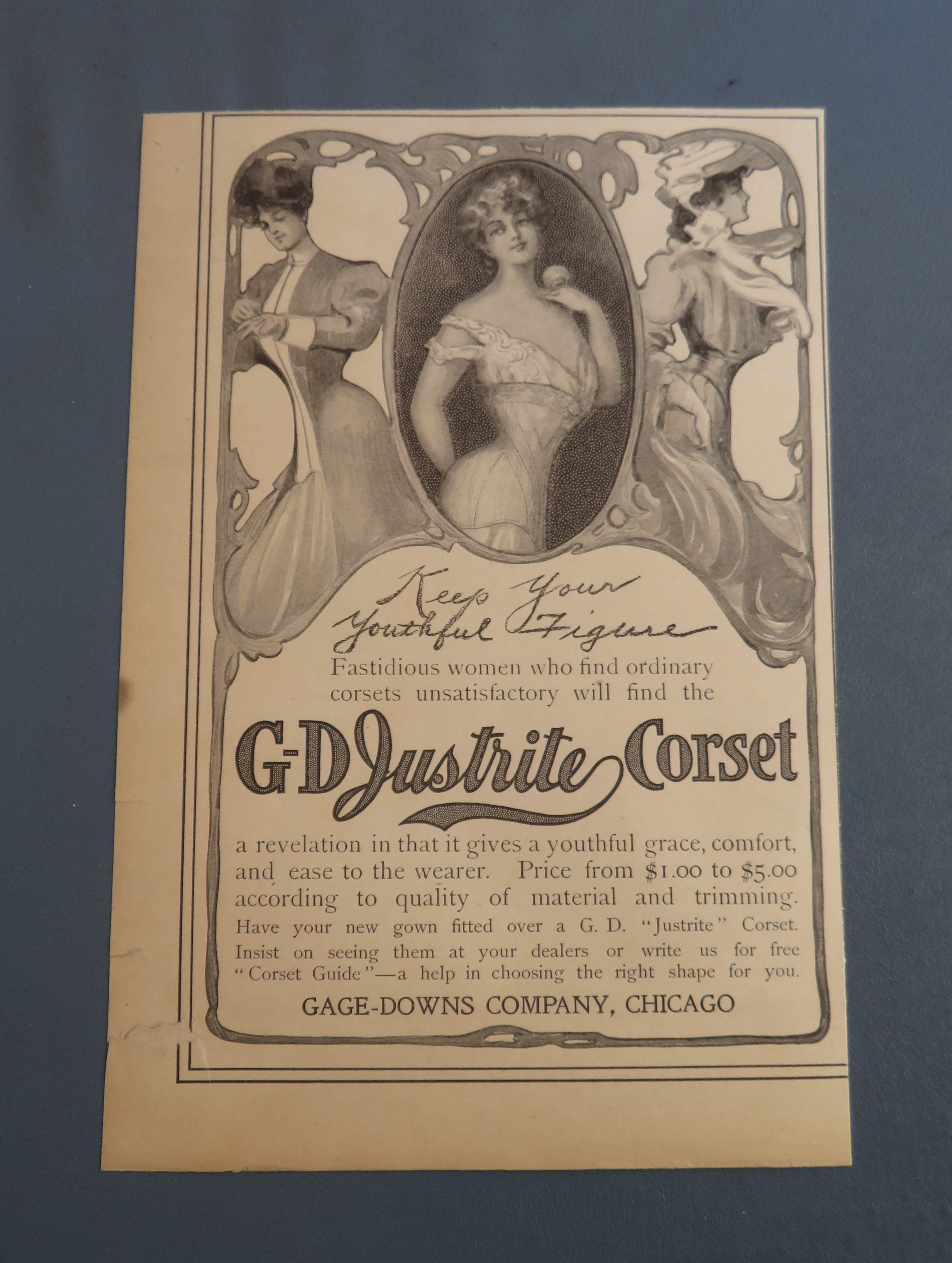 1900 G - D Justrite Corset with Lovely Women