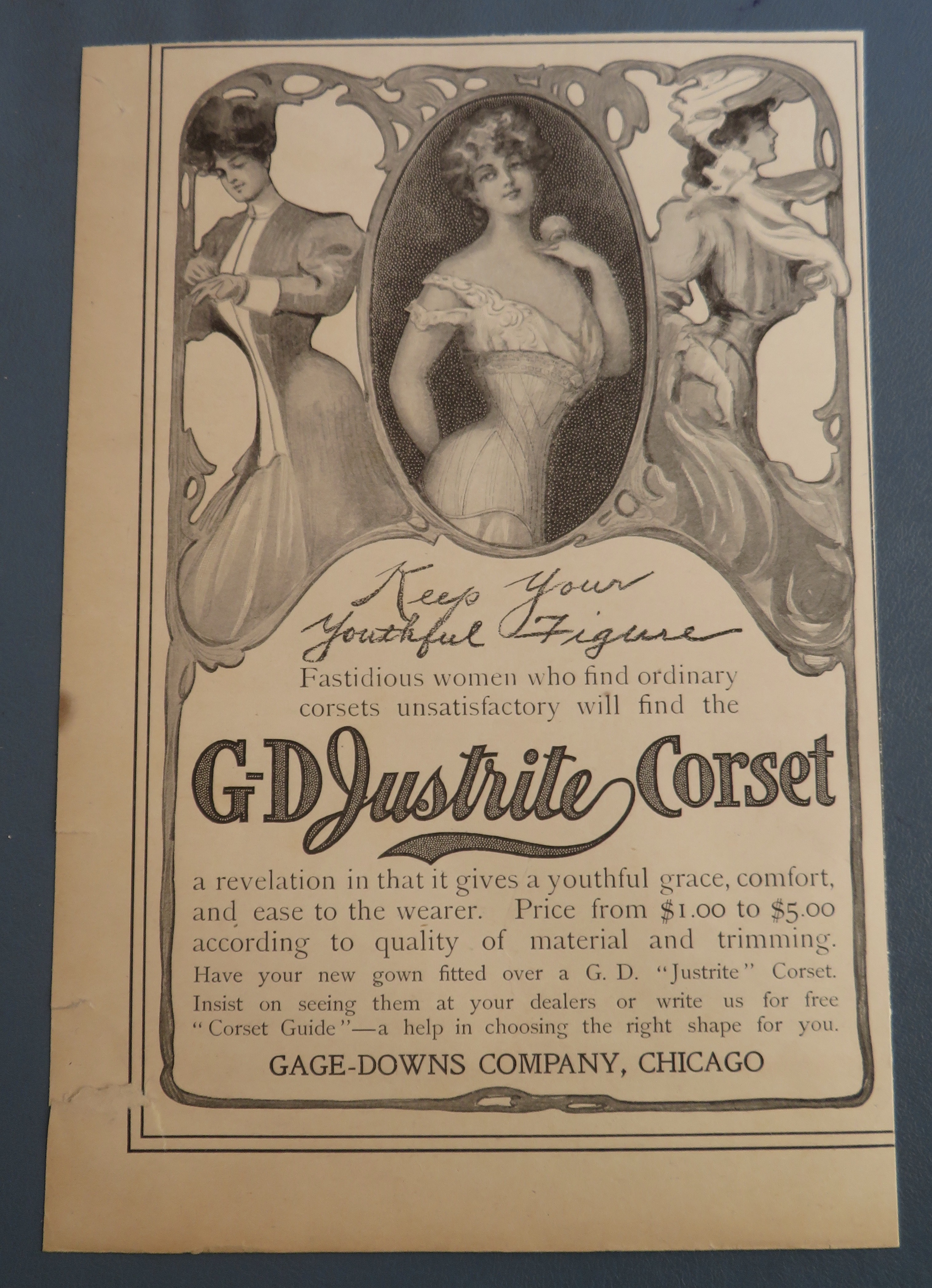1900 G - D Justrite Corset with Lovely Women