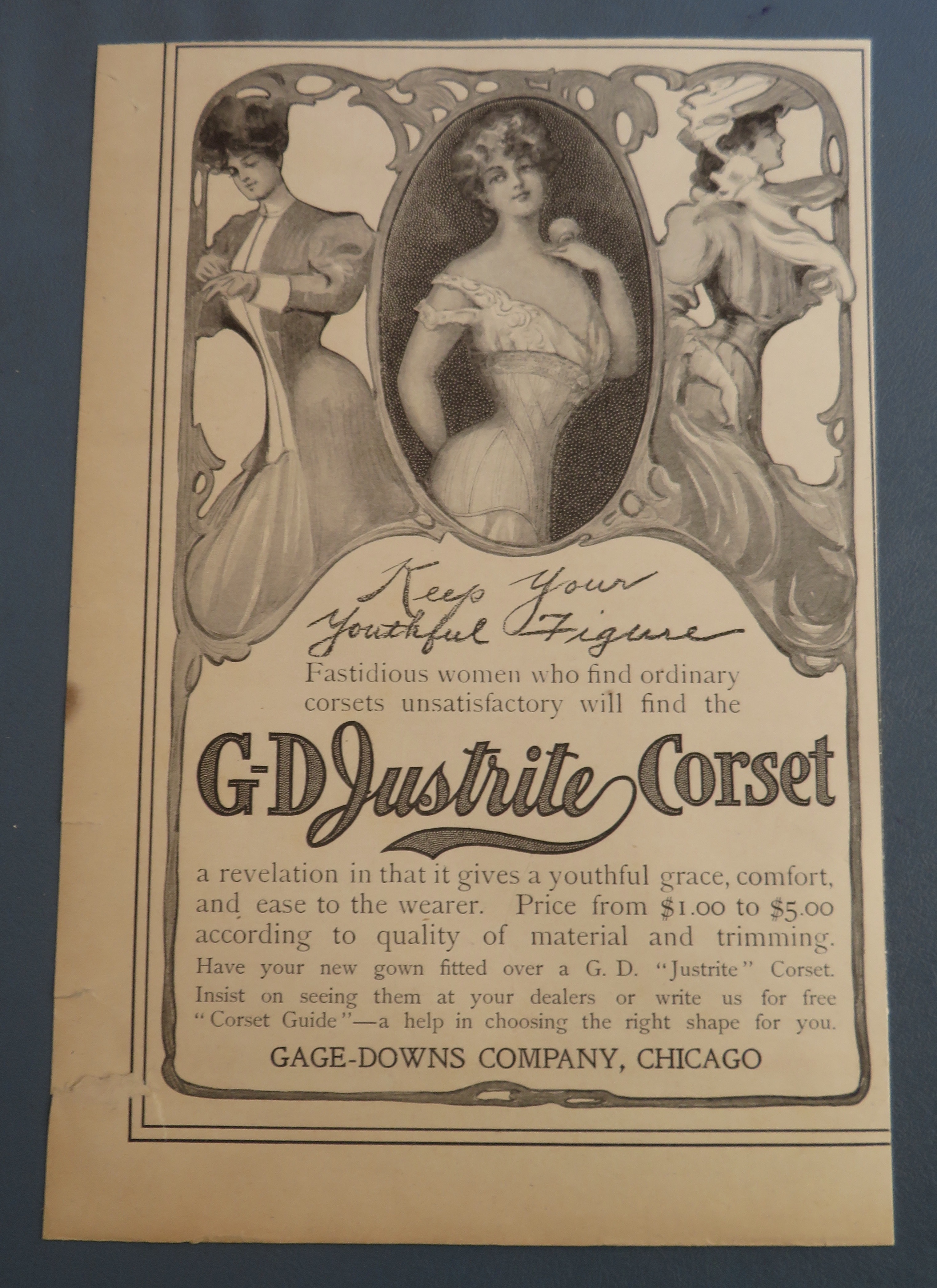 1900 G - D Justrite Corset with Lovely Women
