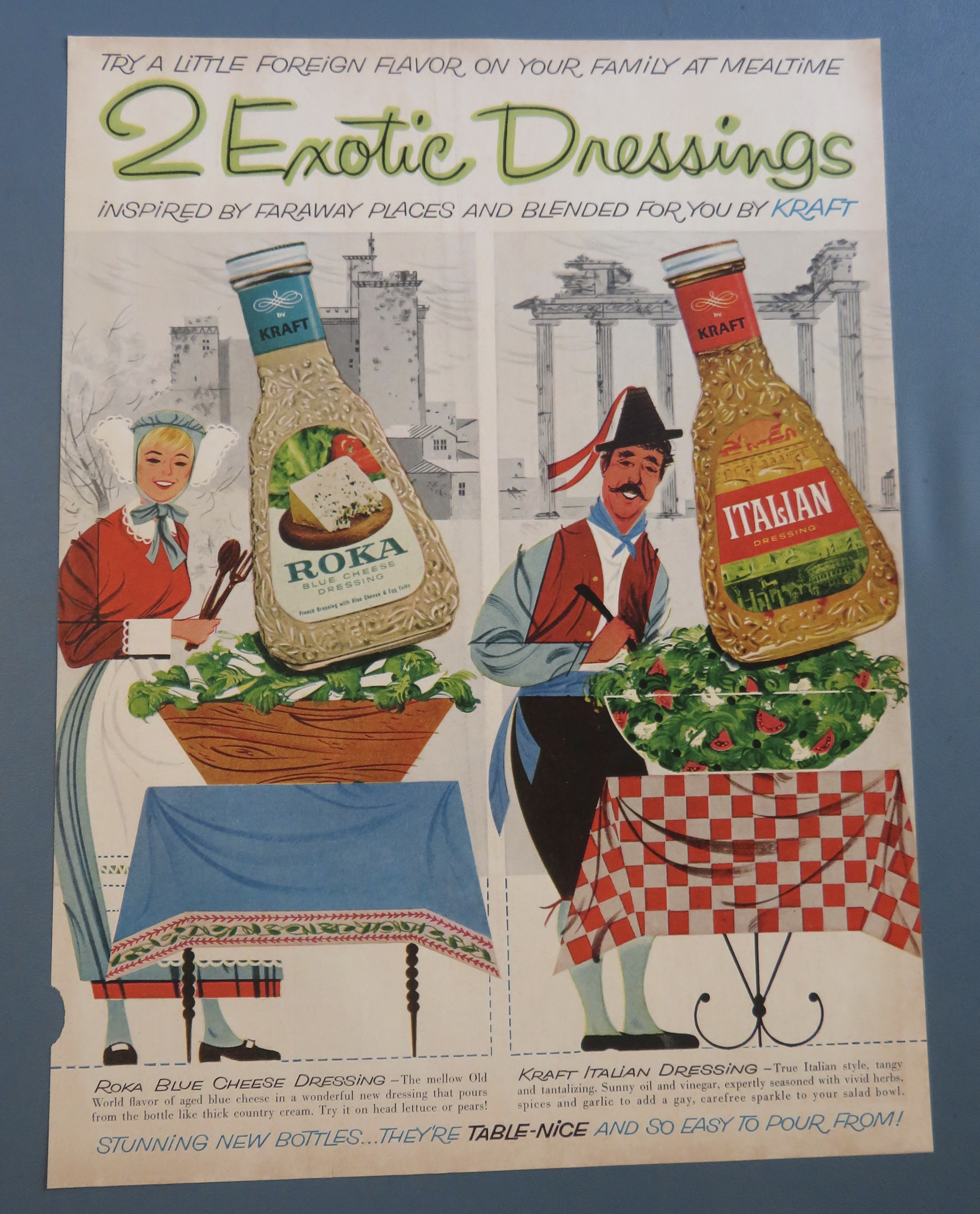 1961 Kraft Exotic Dressings w/ Roka & Italian Dressing