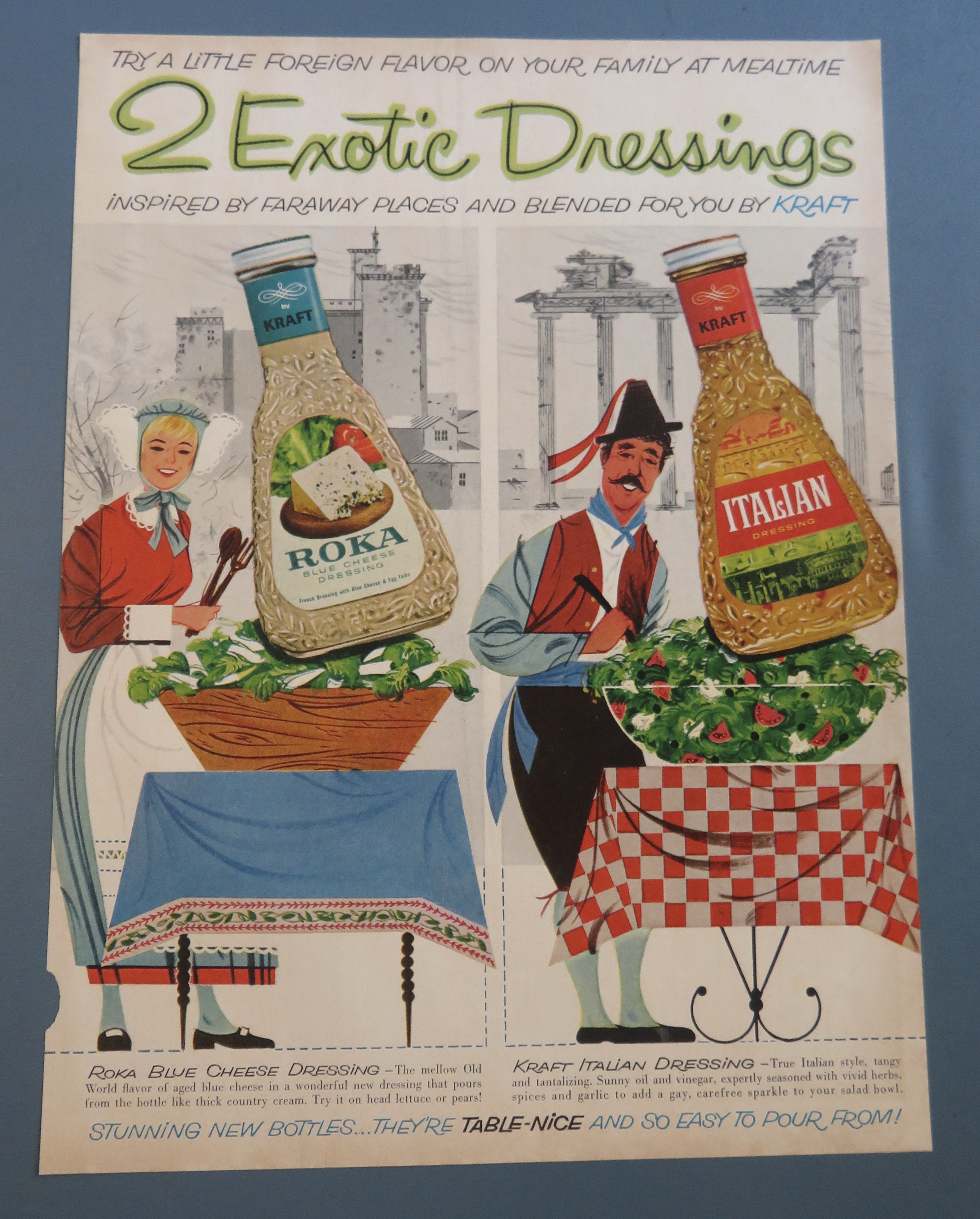 1961 Kraft Exotic Dressings w/ Roka & Italian Dressing