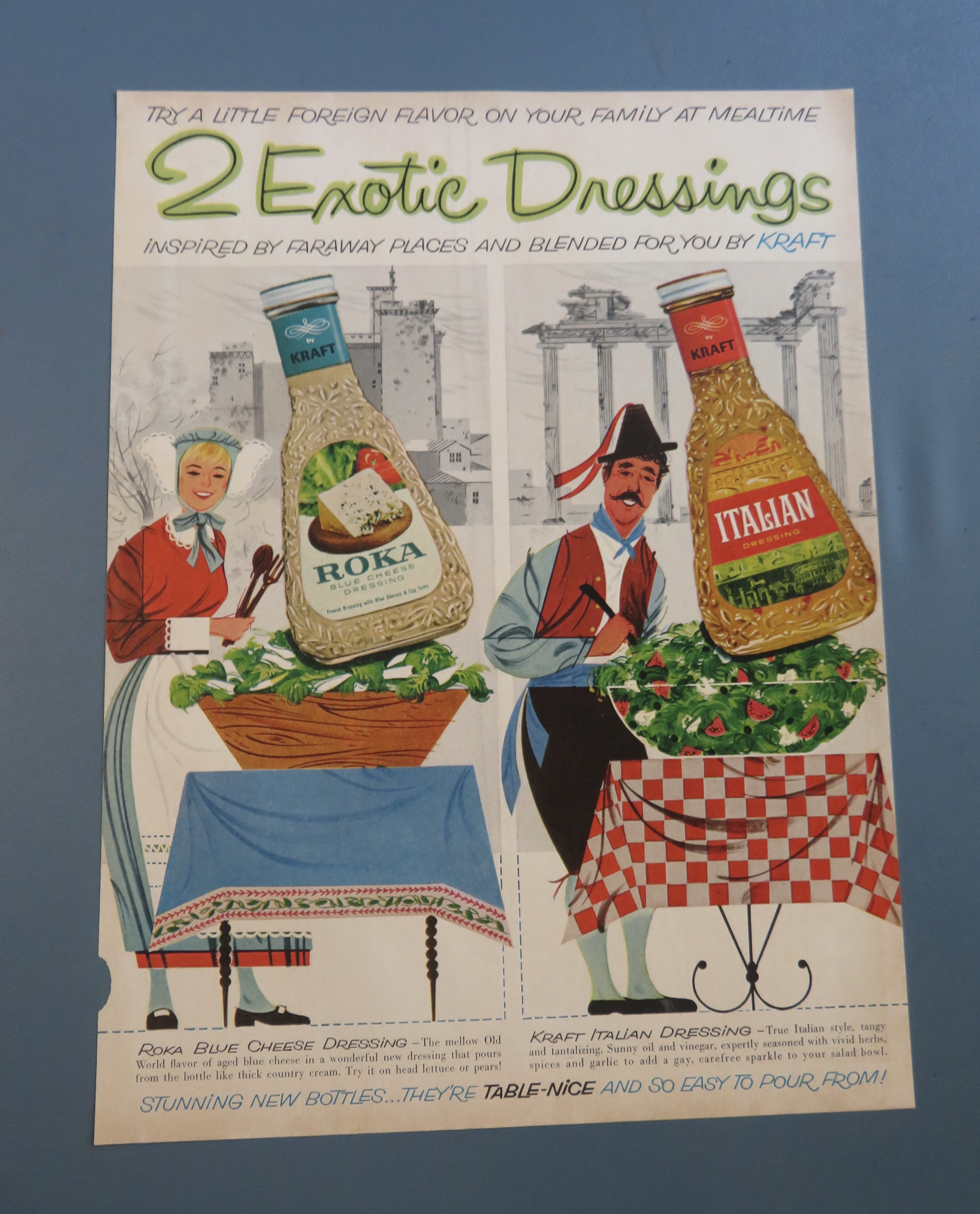 1961 Kraft Exotic Dressings w/ Roka & Italian Dressing