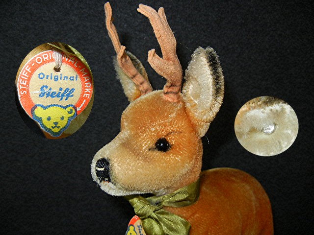 Steiff Vintage Buck Deer, 12 inches with tags