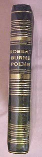 Robert Burns Poems Leather Miniature w/ Case