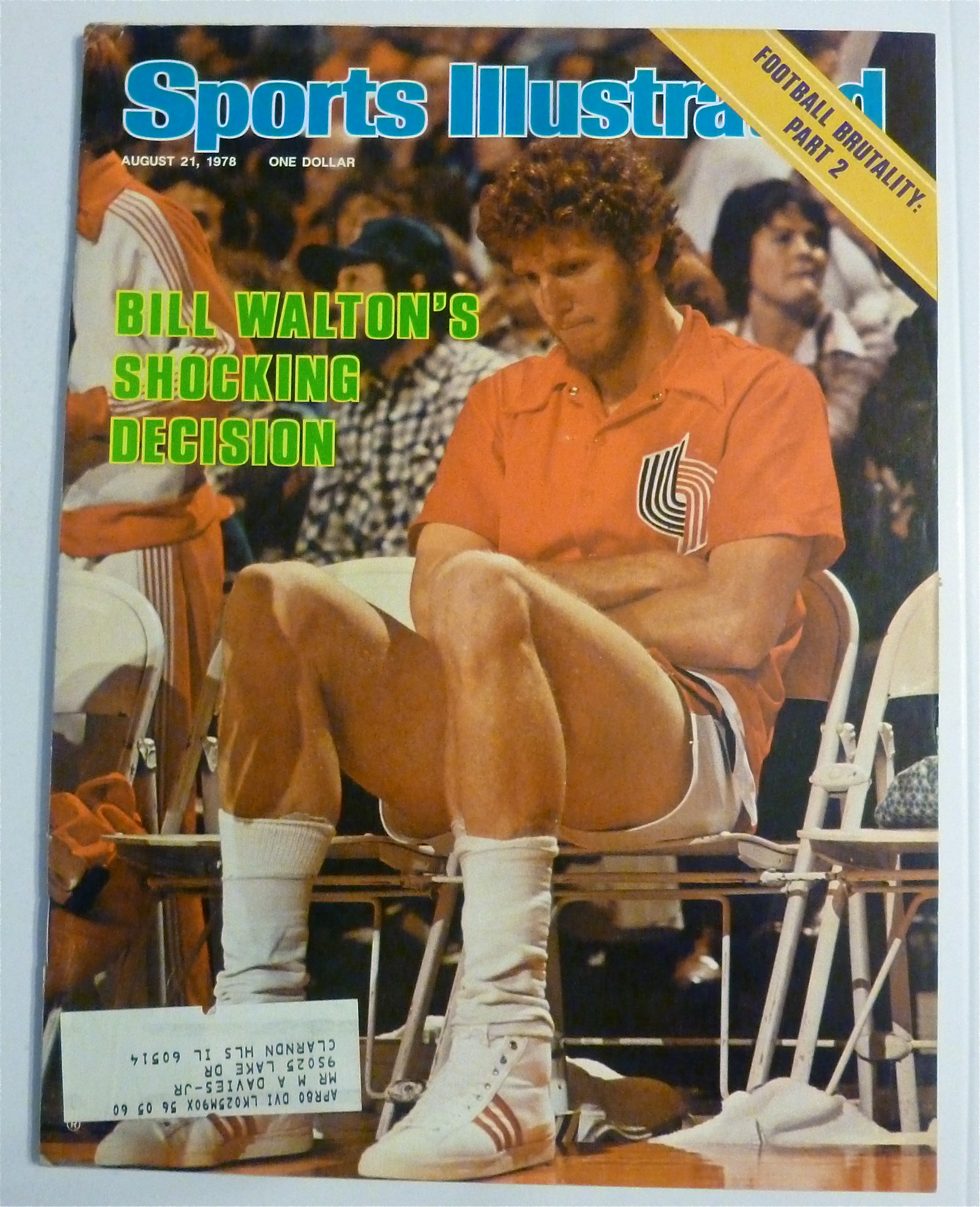 Sports Illustrated Magazine-August 21, 1978-Bill Walton