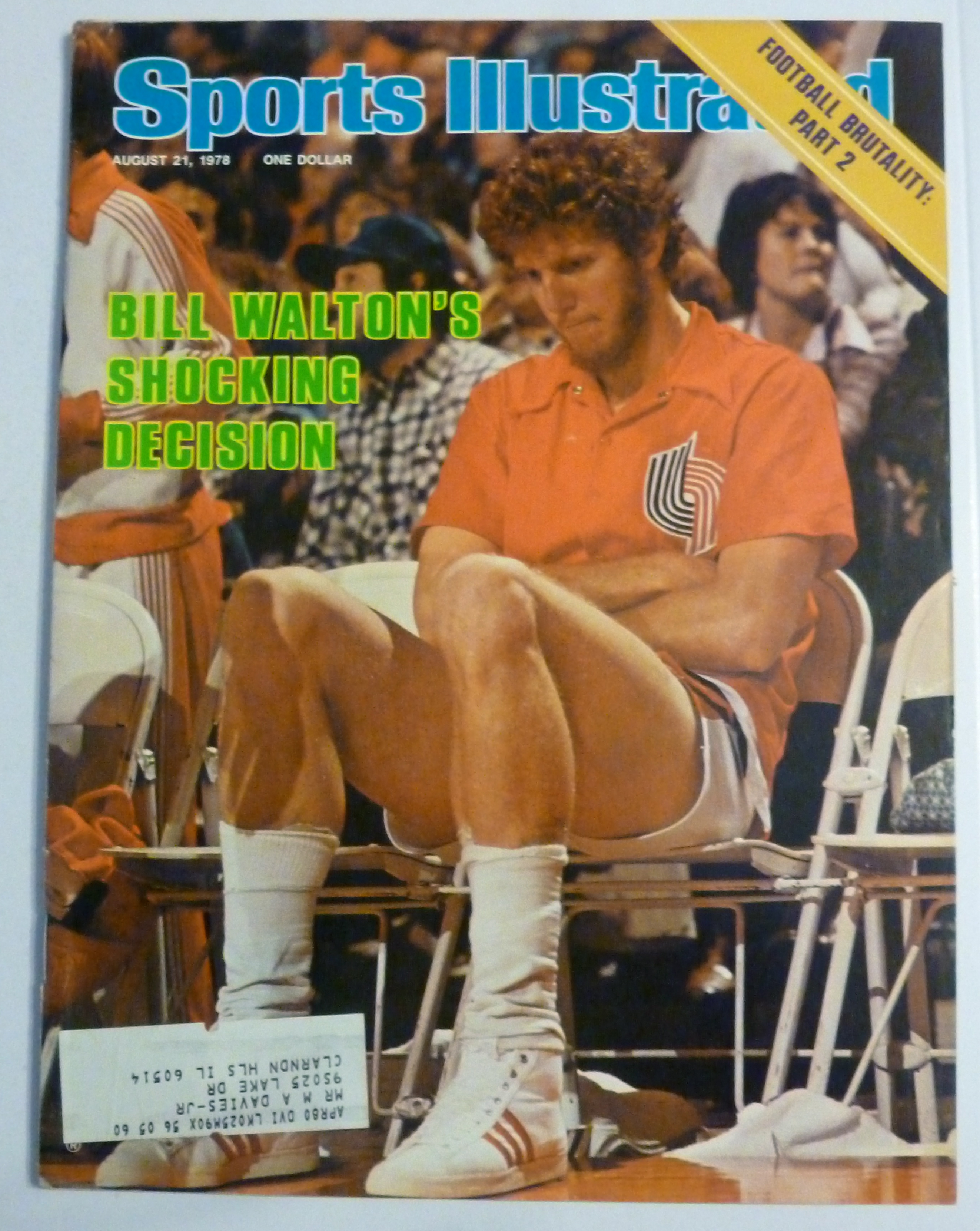 Sports Illustrated Magazine-August 21, 1978-Bill Walton