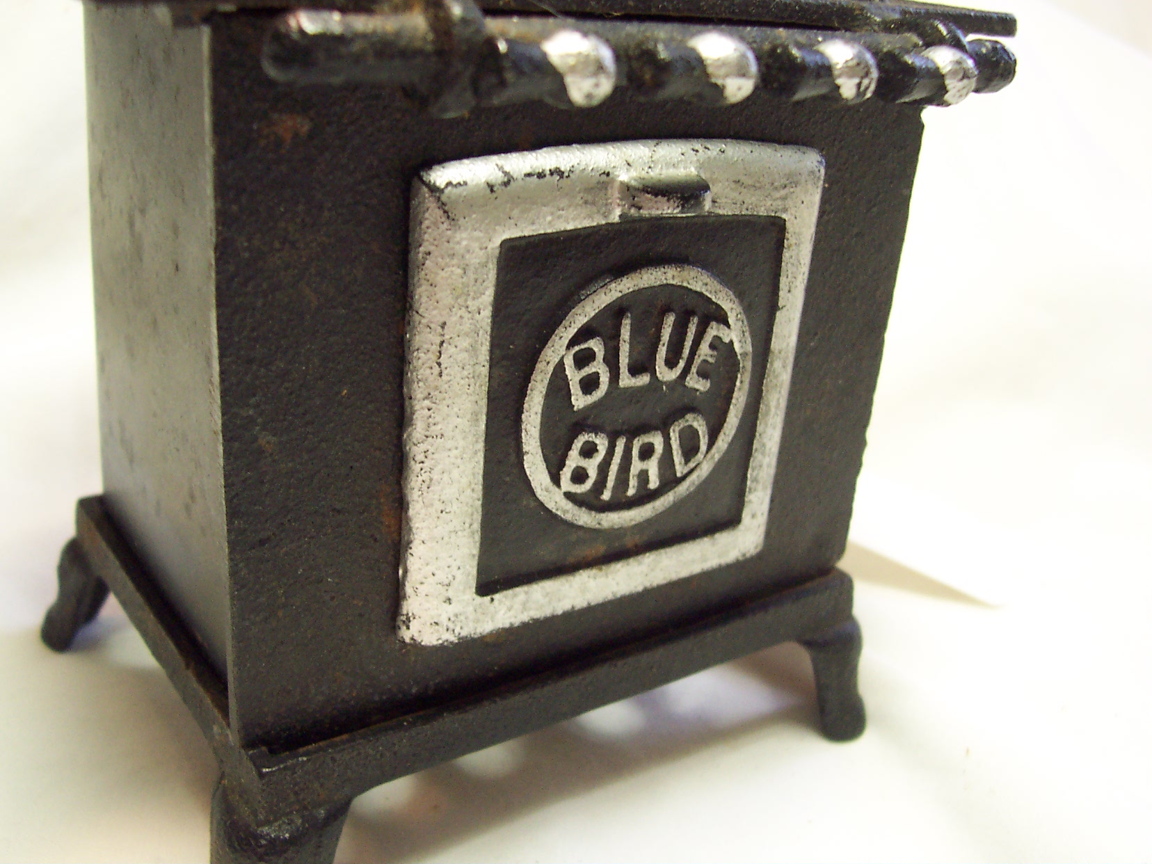 Blue Bird Toy Cook Stove Metal and Cast Iron