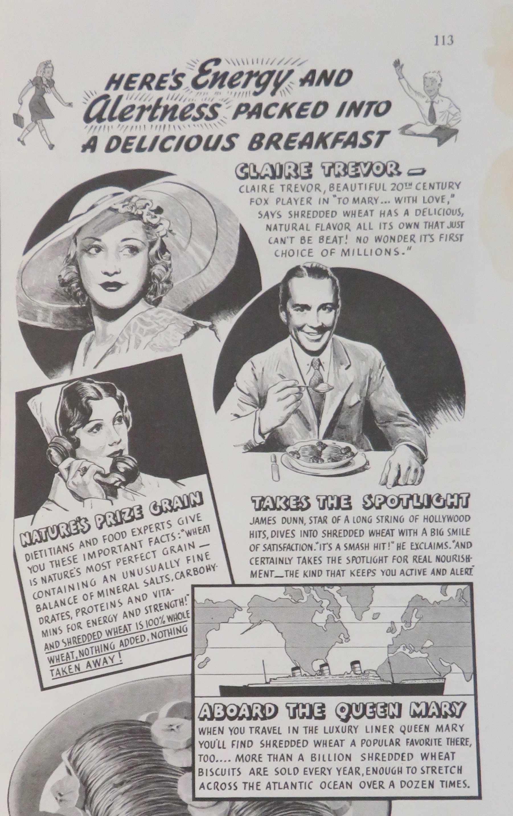 1936 Shredded Wheat with Claire Trevor