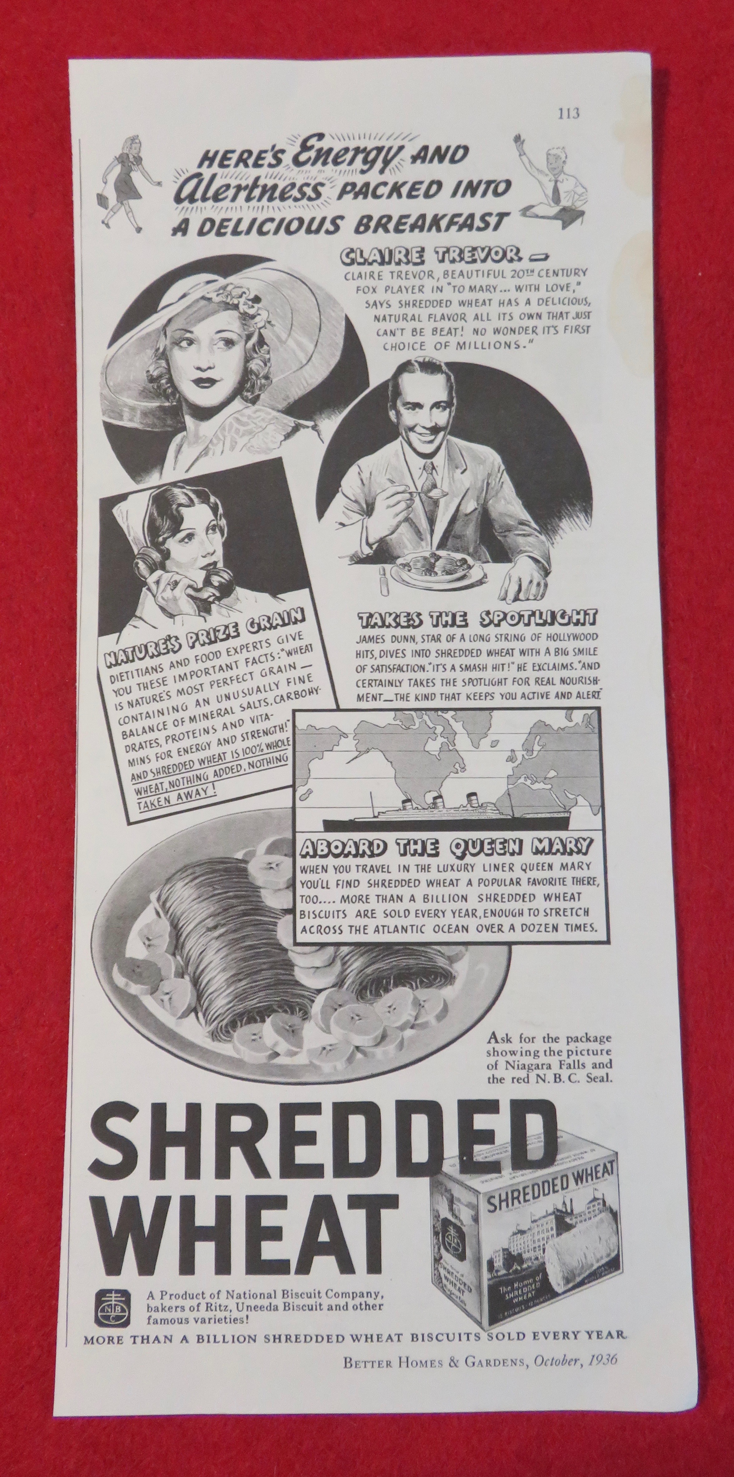 1936 Shredded Wheat with Claire Trevor